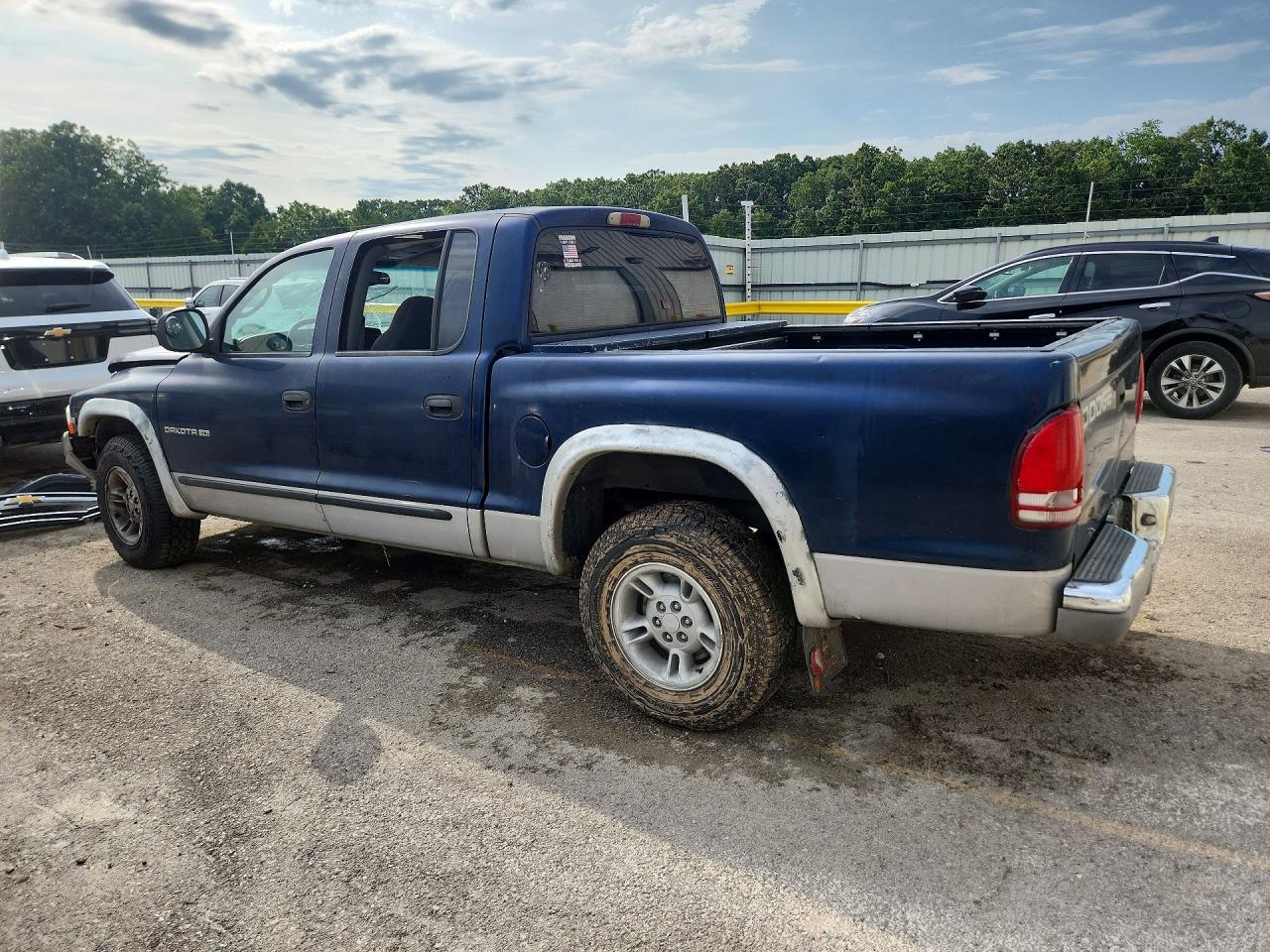 2000 Dodge Dakota Quad Blue vin: 1B7GL2AZ2YS682068