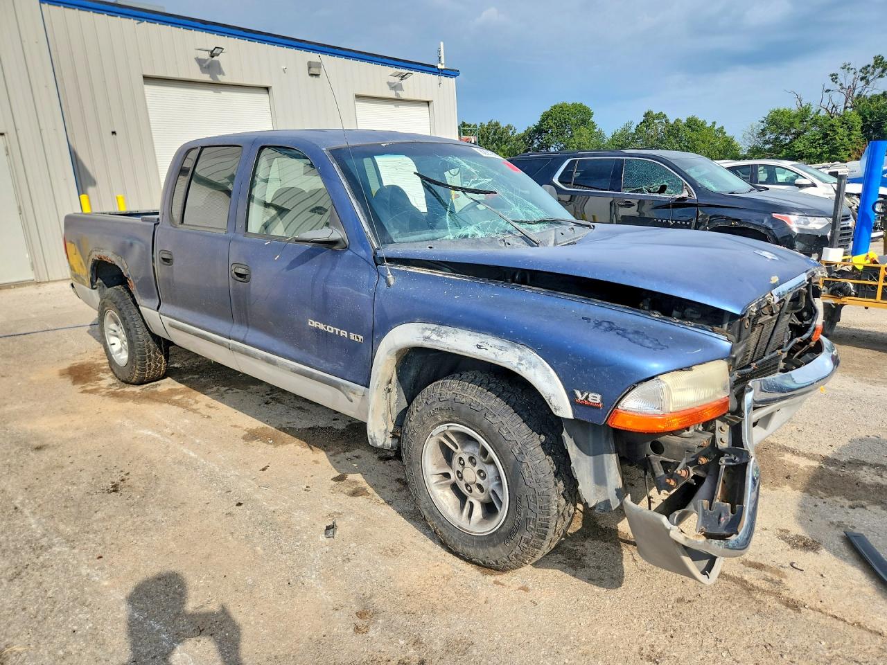 2000 Dodge Dakota Quad Blue vin: 1B7GL2AZ2YS682068
