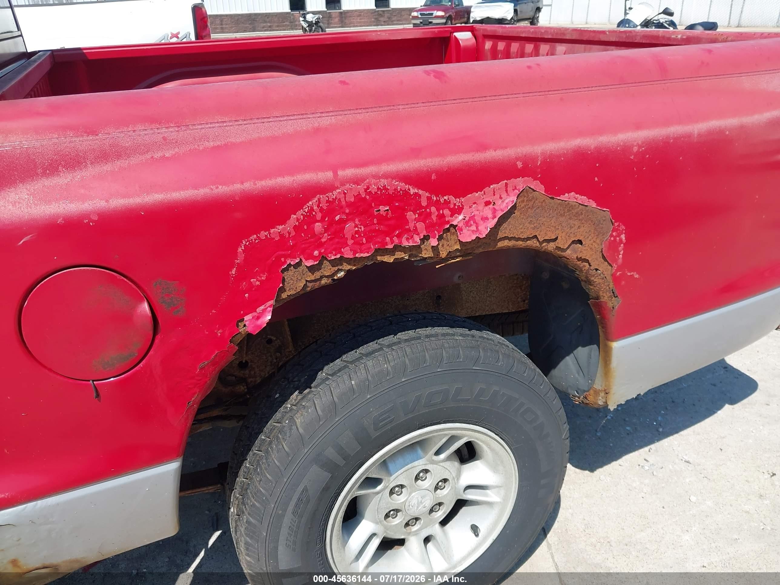 2000 Dodge Dakota Quad Red vin: 1B7GL2AZ7YS726114