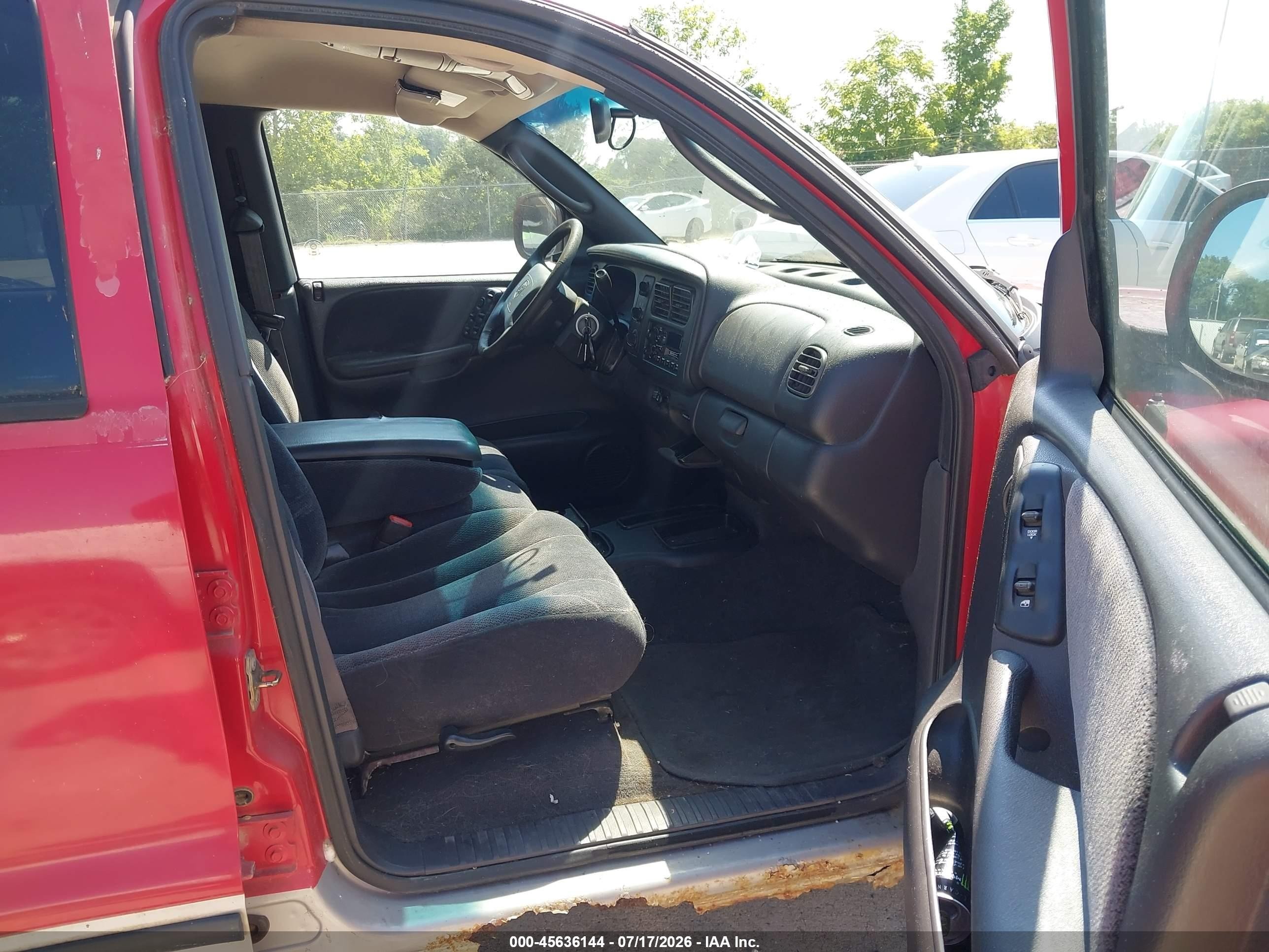 2000 Dodge Dakota Quad Red vin: 1B7GL2AZ7YS726114