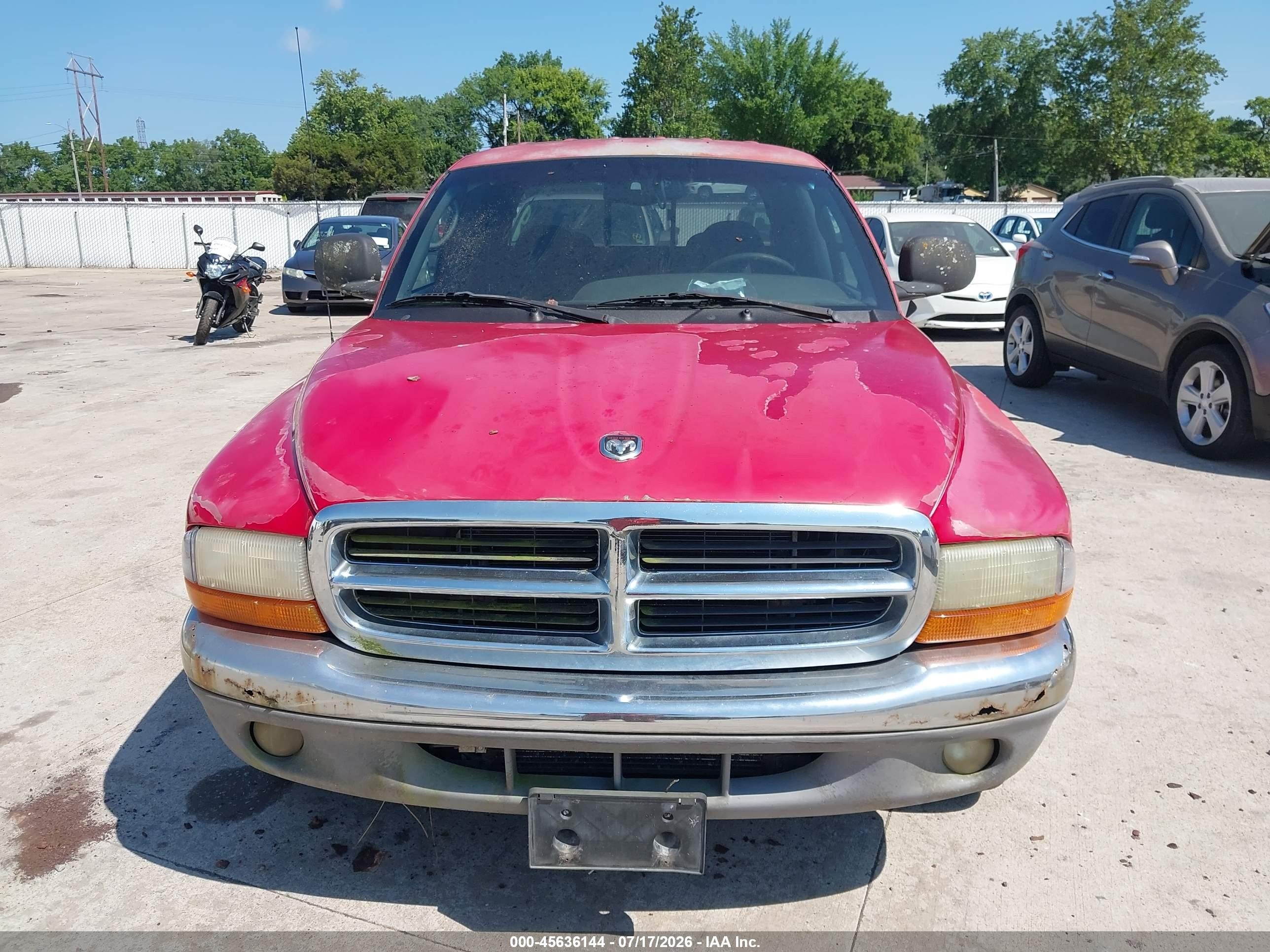 2000 Dodge Dakota Quad Red vin: 1B7GL2AZ7YS726114