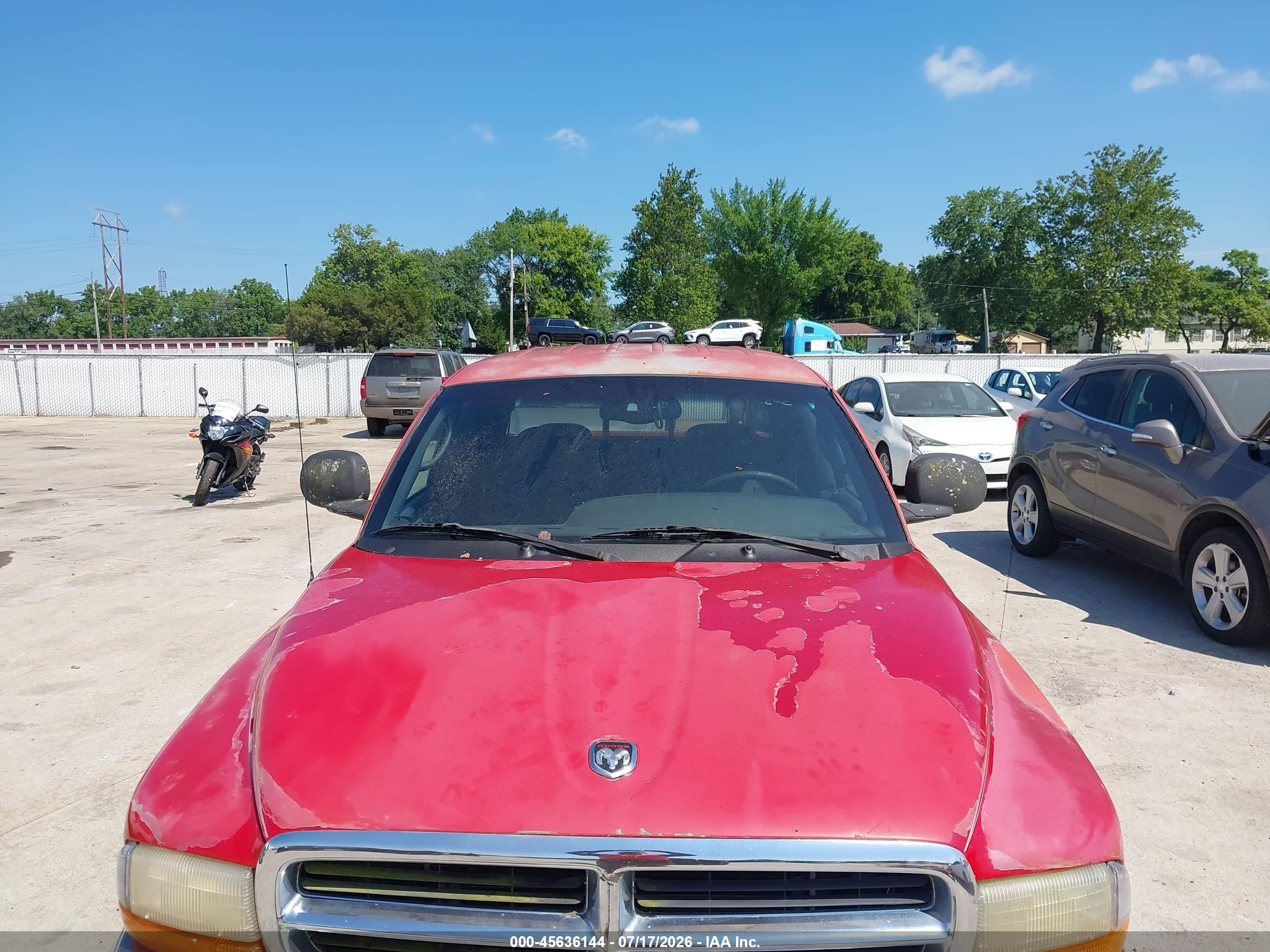 2000 Dodge Dakota Quad Red vin: 1B7GL2AZ7YS726114