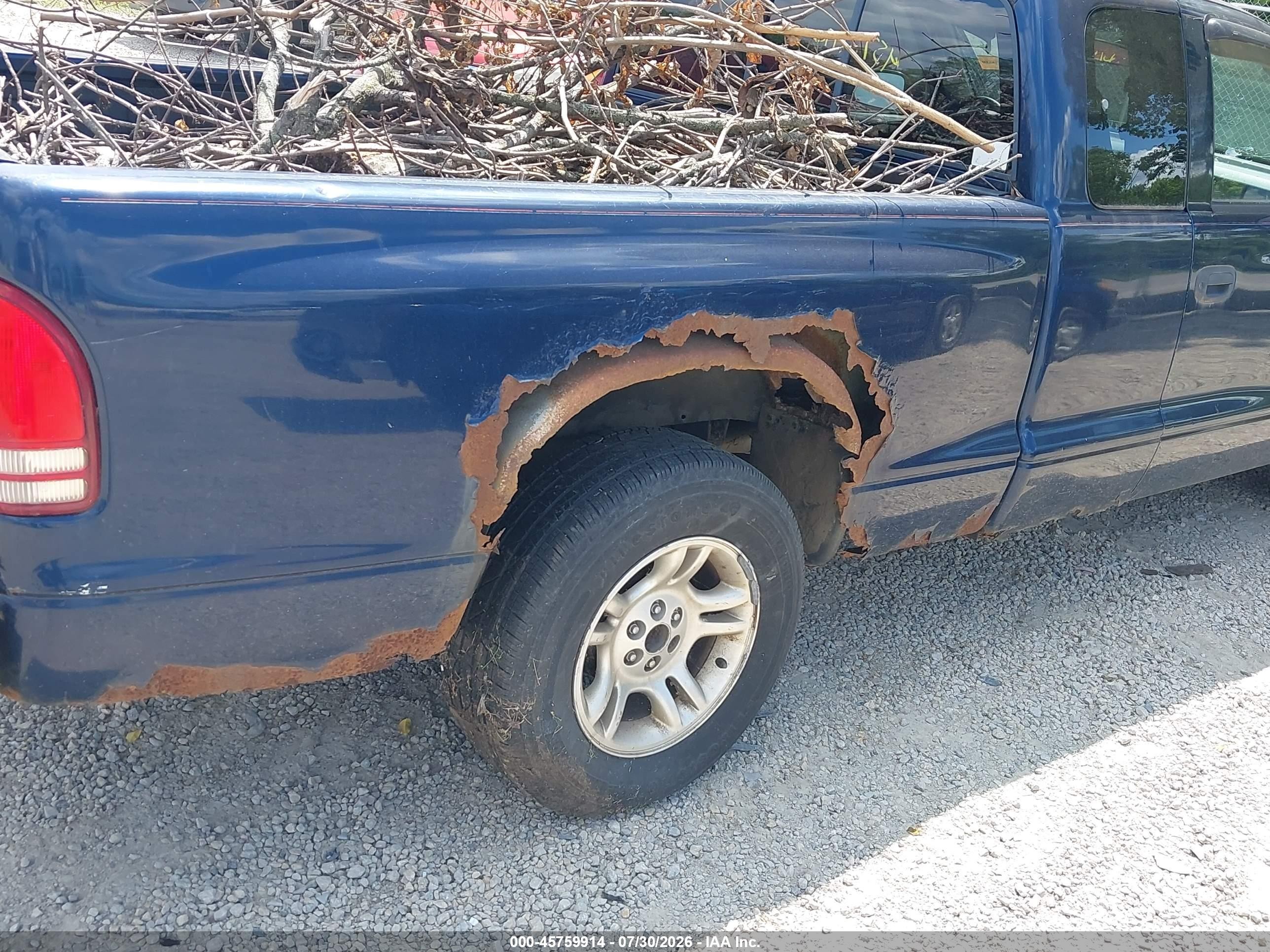 2002 Dodge Dakota Sport Blue vin: 1B7GL32X42S512143