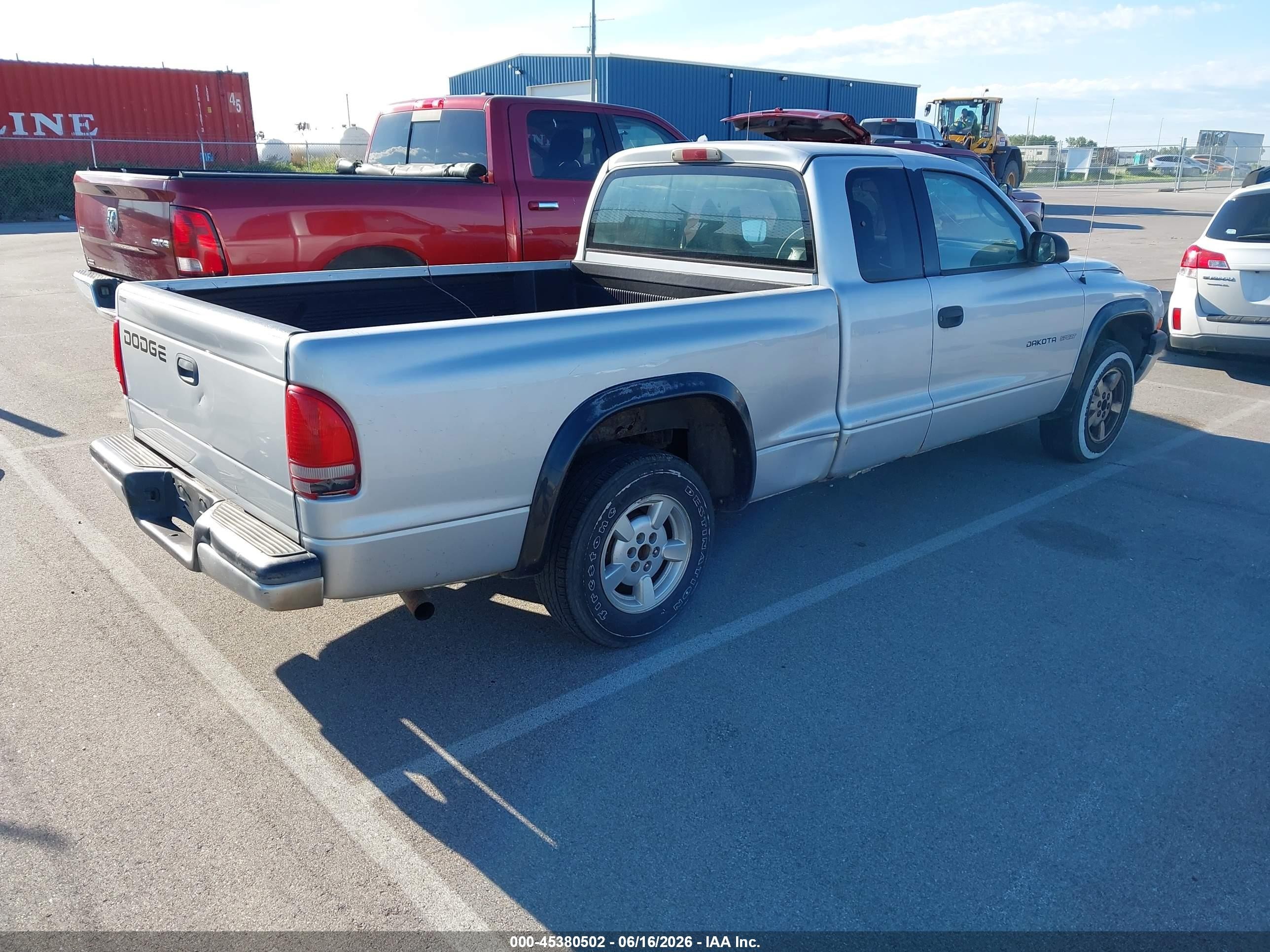 2002 Dodge Dakota Sport Silver vin: 1B7GL32X82S539135