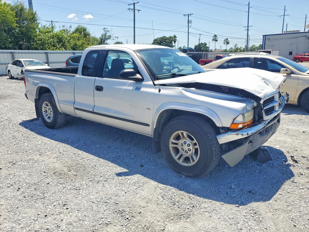 2002 Dodge Dakota Slt Silver vin: 1B7GL42N42S500546
