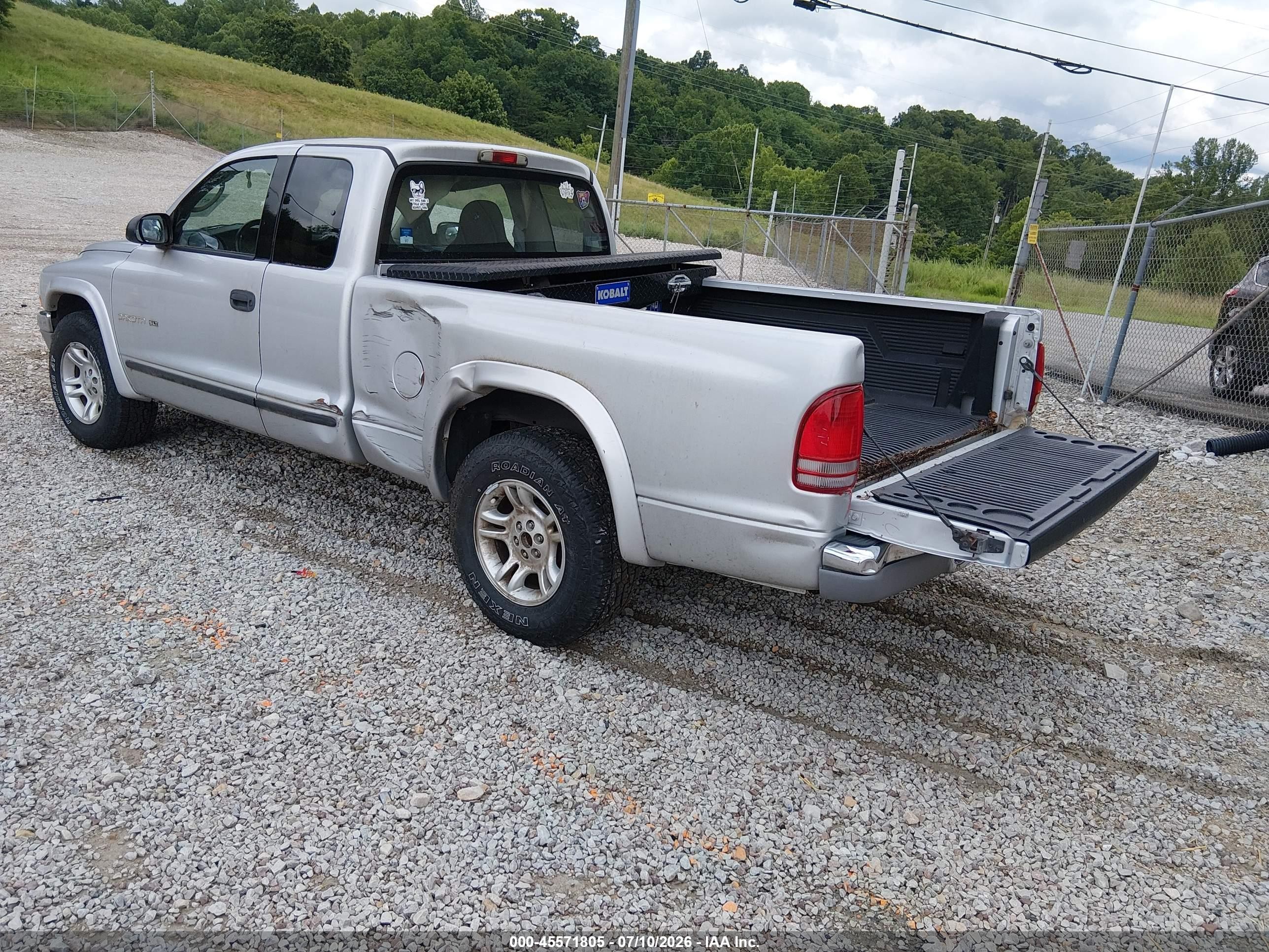 2002 Dodge Dakota Slt Silver vin: 1B7GL42X12S651328