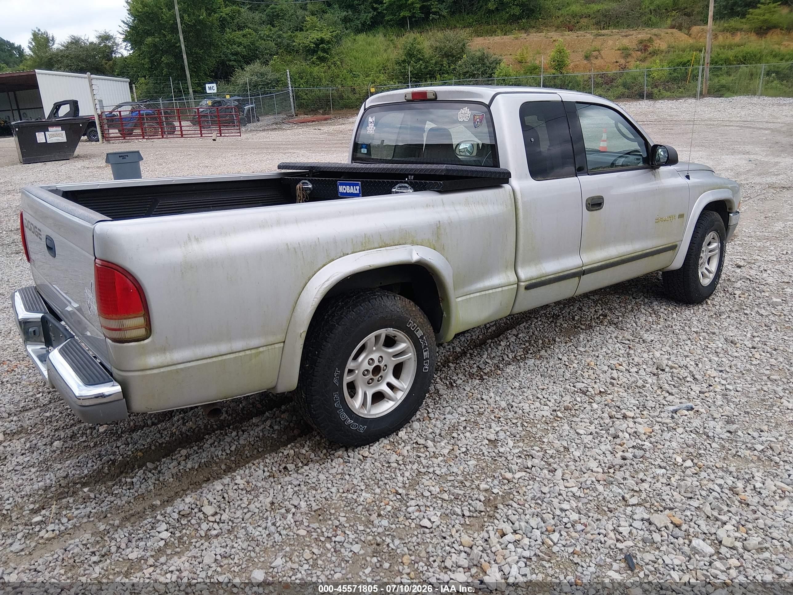 2002 Dodge Dakota Slt Silver vin: 1B7GL42X12S651328
