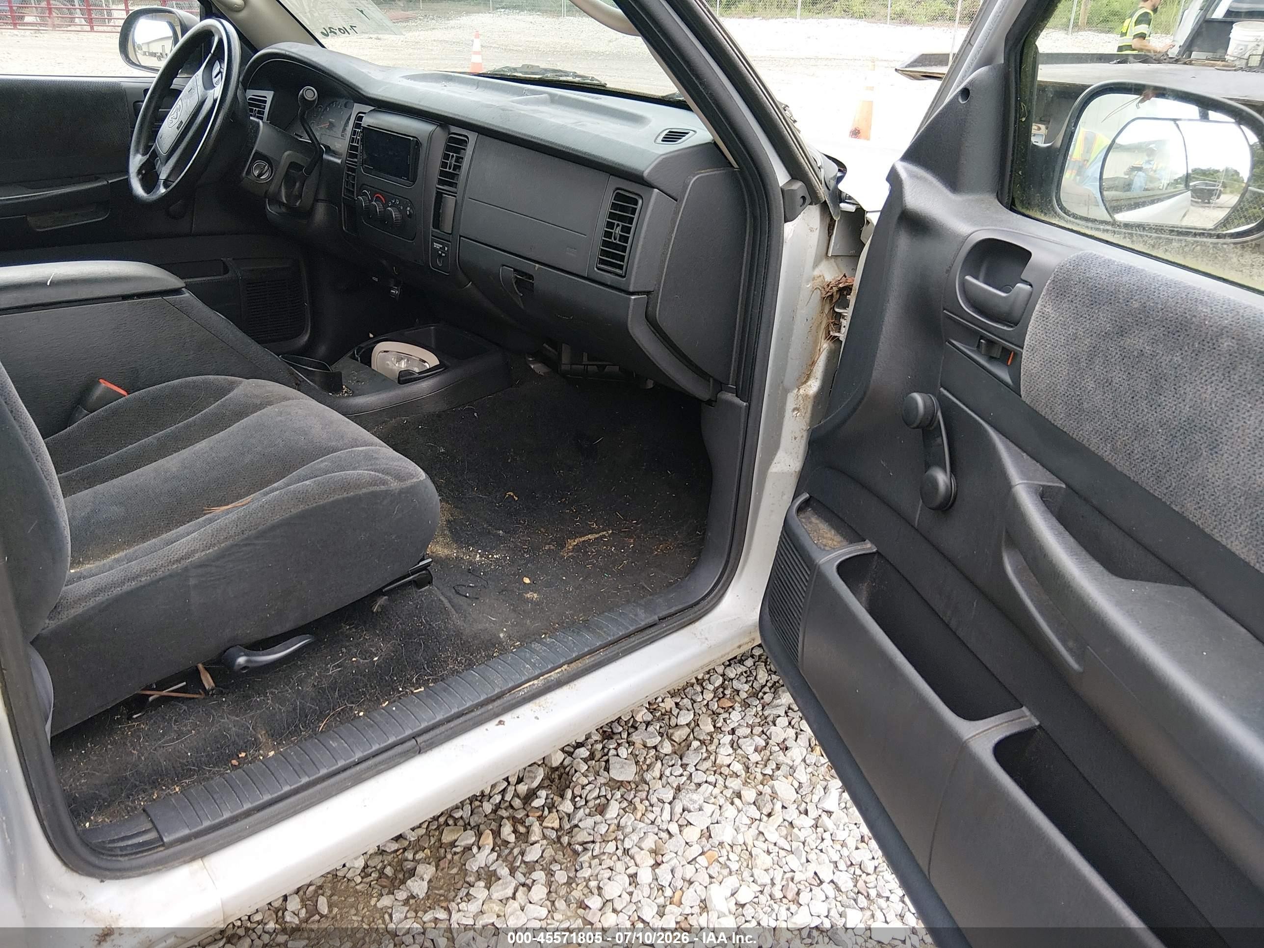 2002 Dodge Dakota Slt Silver vin: 1B7GL42X12S651328