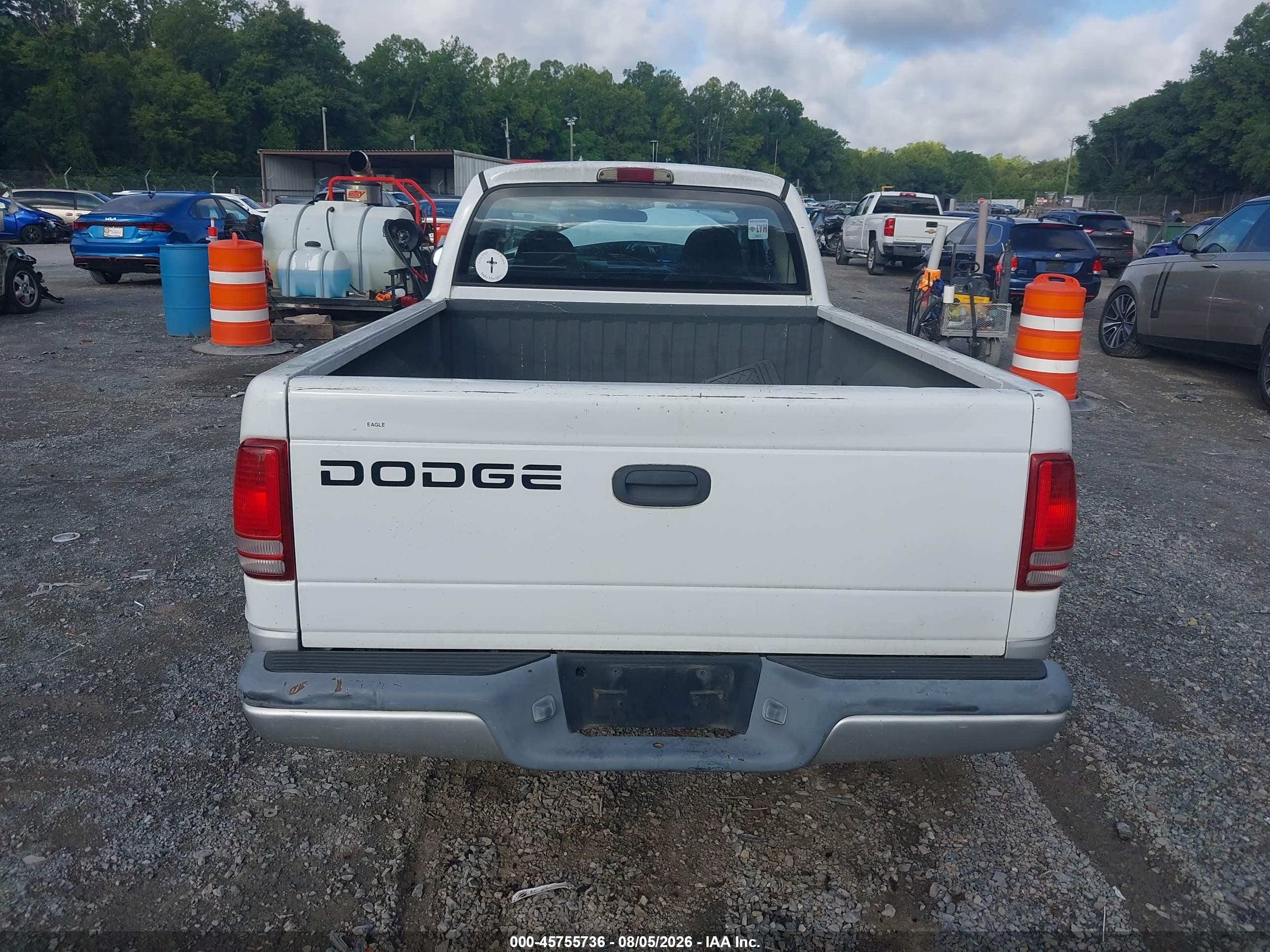 2002 Dodge Dakota Slt White vin: 1B7GL42X52S522072