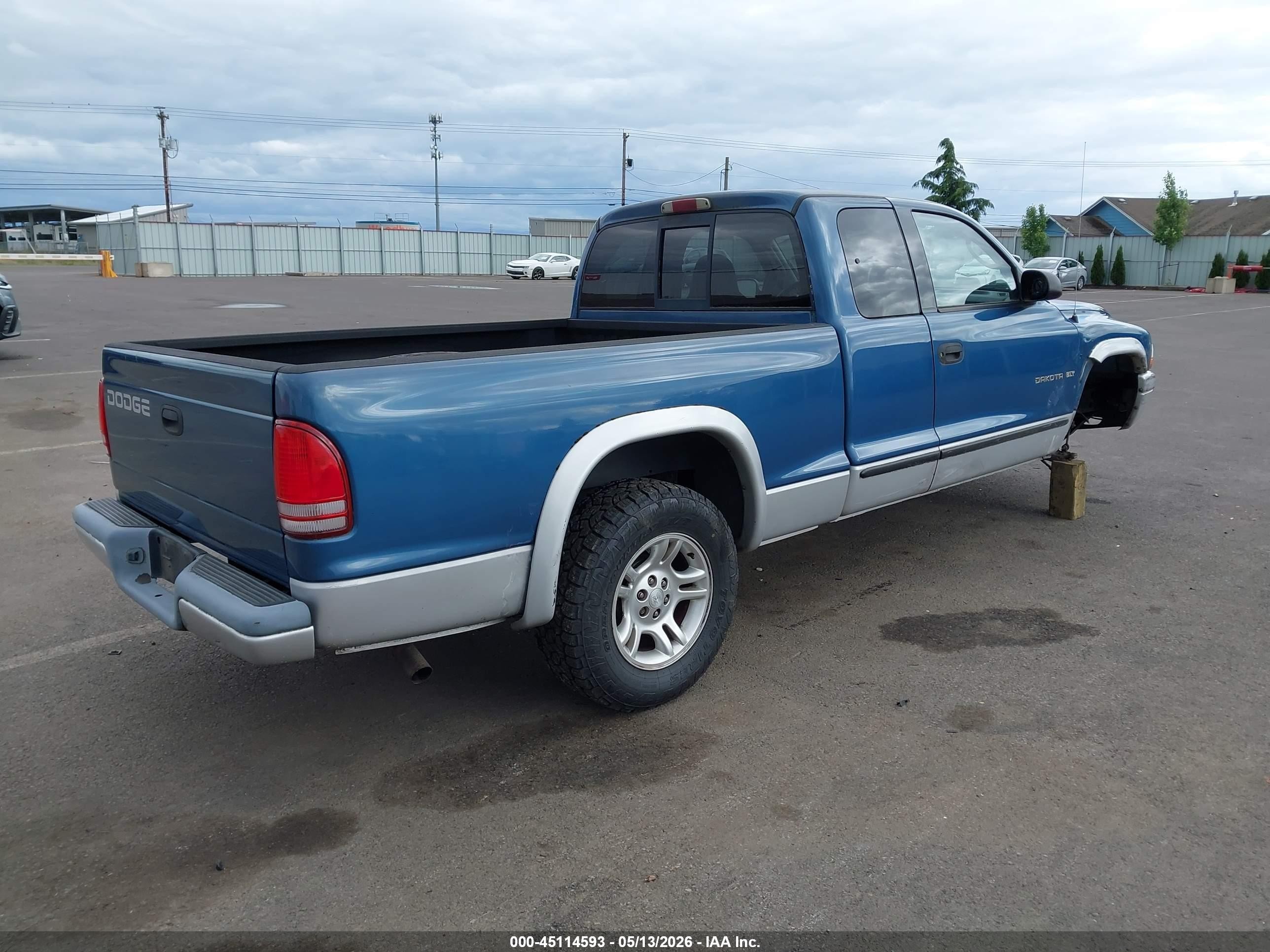 2002 Dodge Dakota Slt Blue vin: 1B7GL42X72S589093