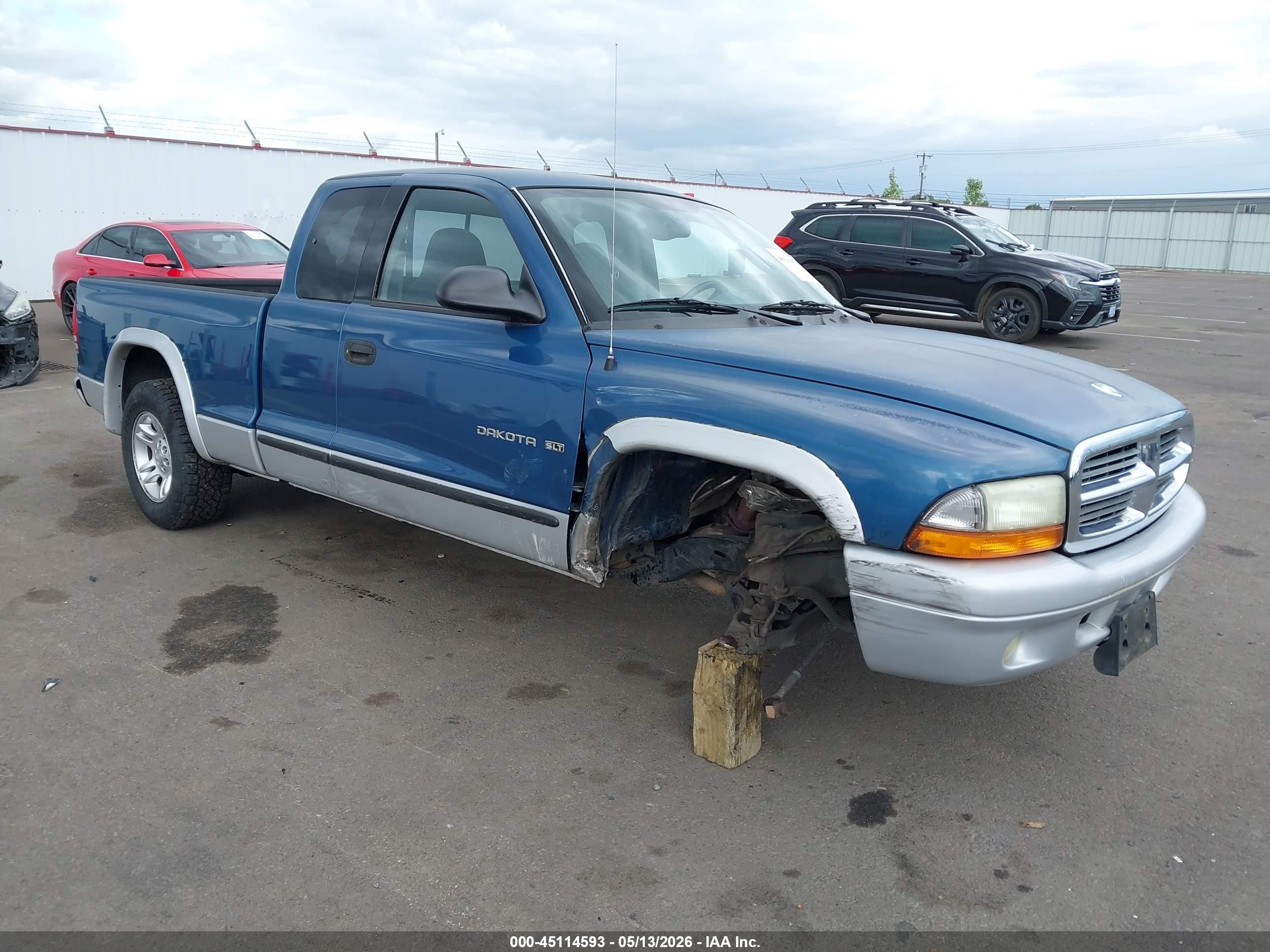 2002 Dodge Dakota Slt Blue vin: 1B7GL42X72S589093