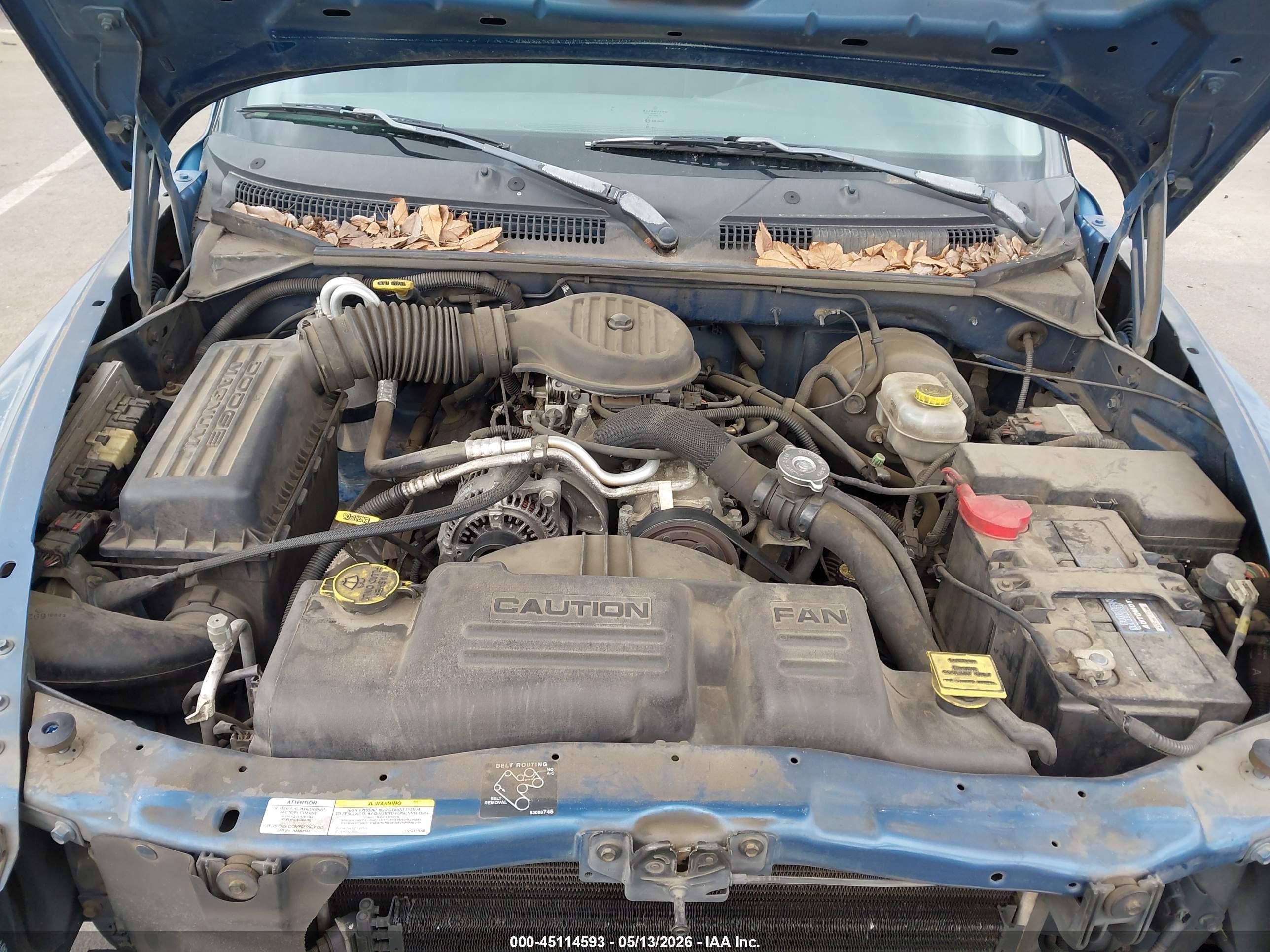 2002 Dodge Dakota Slt Blue vin: 1B7GL42X72S589093