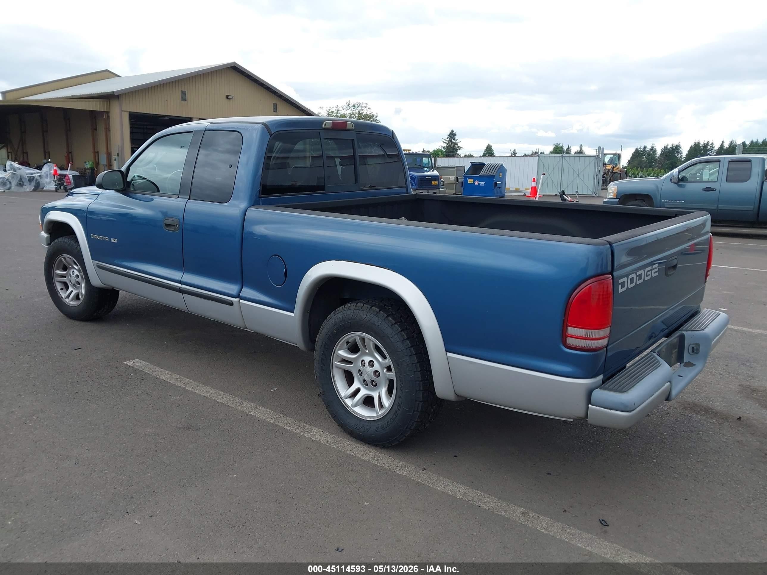 2002 Dodge Dakota Slt Blue vin: 1B7GL42X72S589093