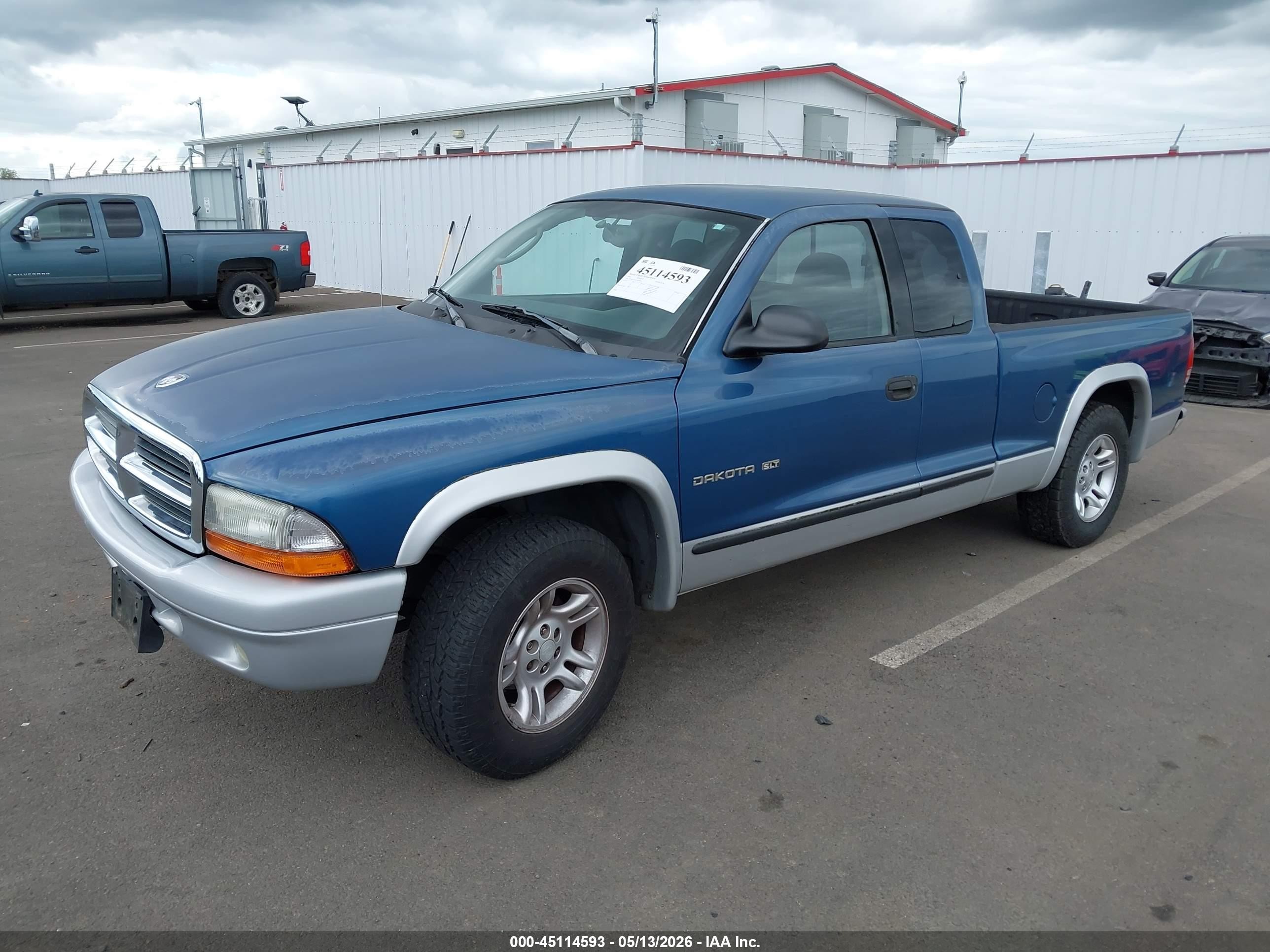 2002 Dodge Dakota Slt Blue vin: 1B7GL42X72S589093