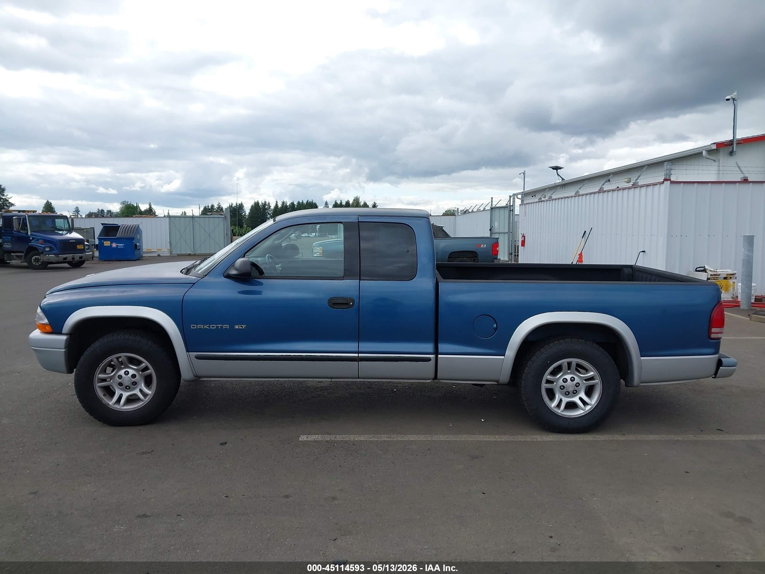 2002 Dodge Dakota Slt Blue vin: 1B7GL42X72S589093