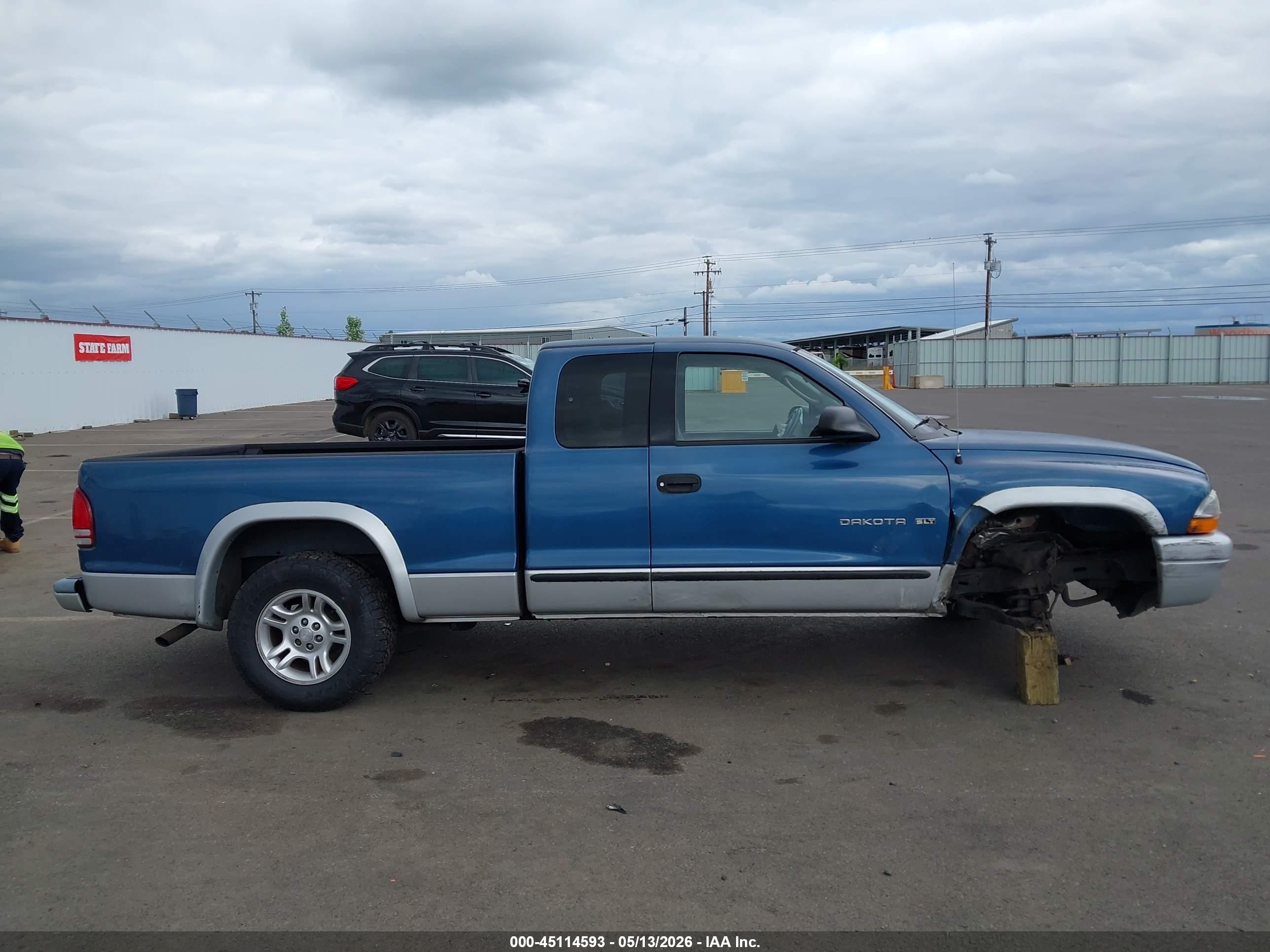 2002 Dodge Dakota Slt Blue vin: 1B7GL42X72S589093