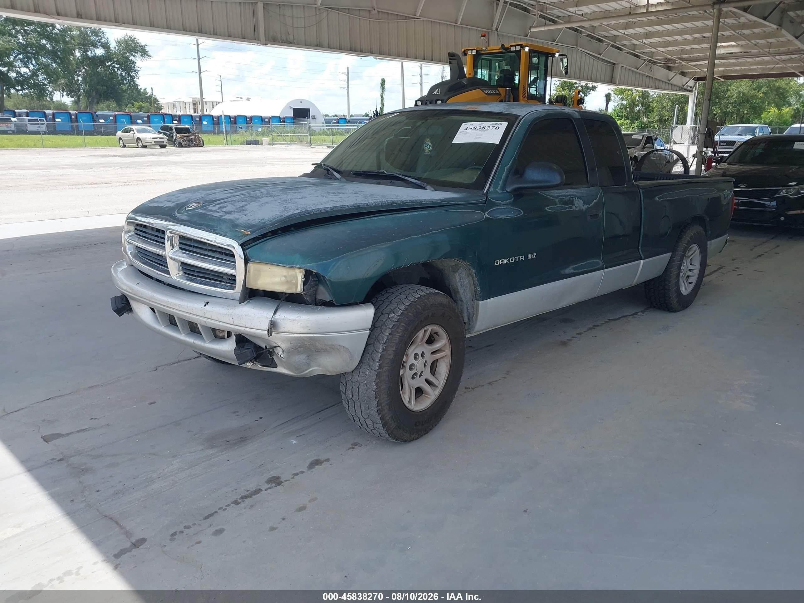 2002 Dodge Dakota Slt Green vin: 1B7GL42X82S586350