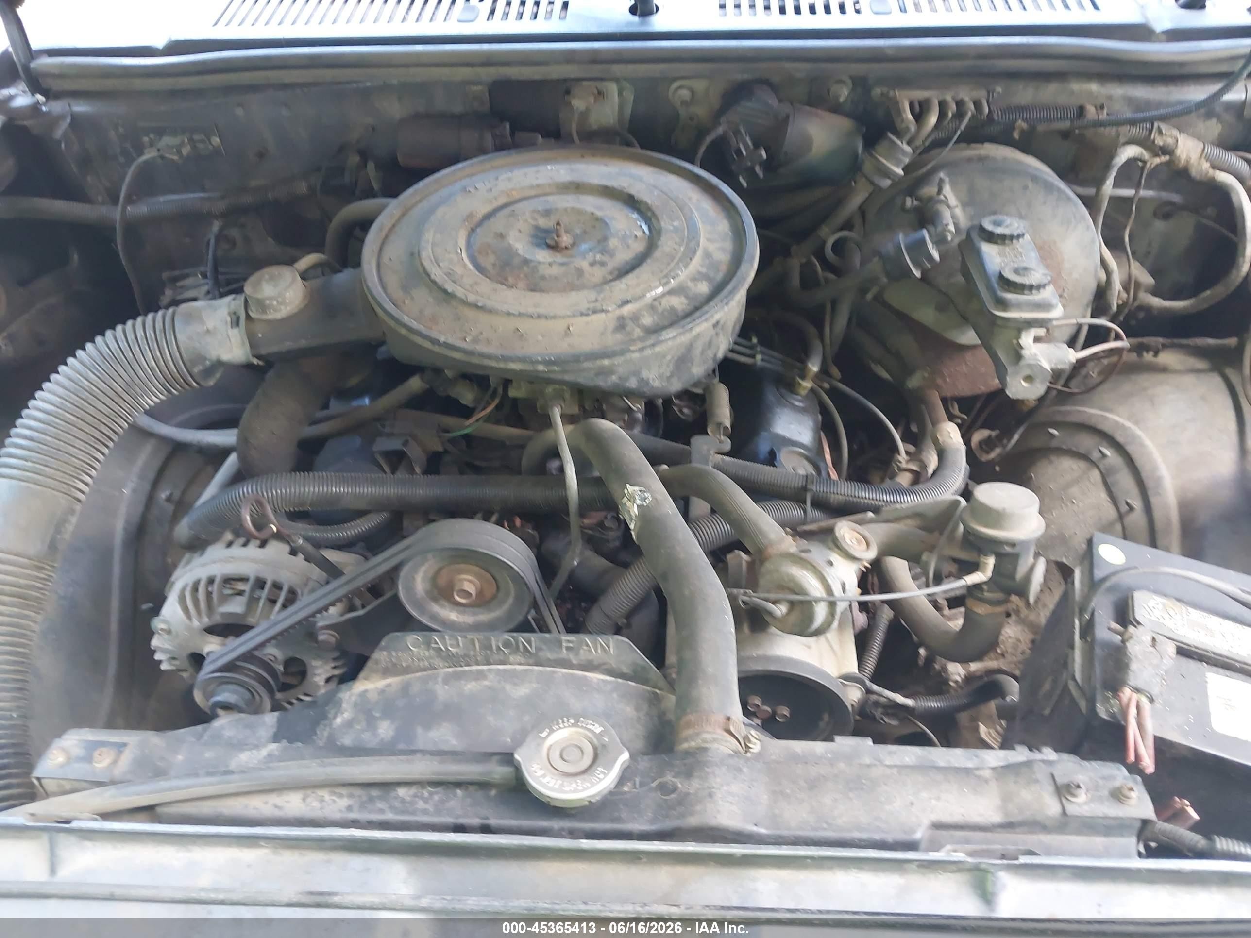 1987 Dodge Dakota   Серый vin: 1B7GN14M8HS316409