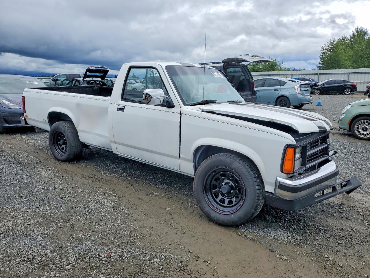 1988 Dodge Dakota White vin: 1B7GN14X0JS778303