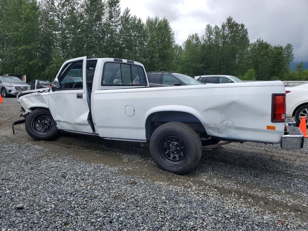 1988 Dodge Dakota White vin: 1B7GN14X0JS778303