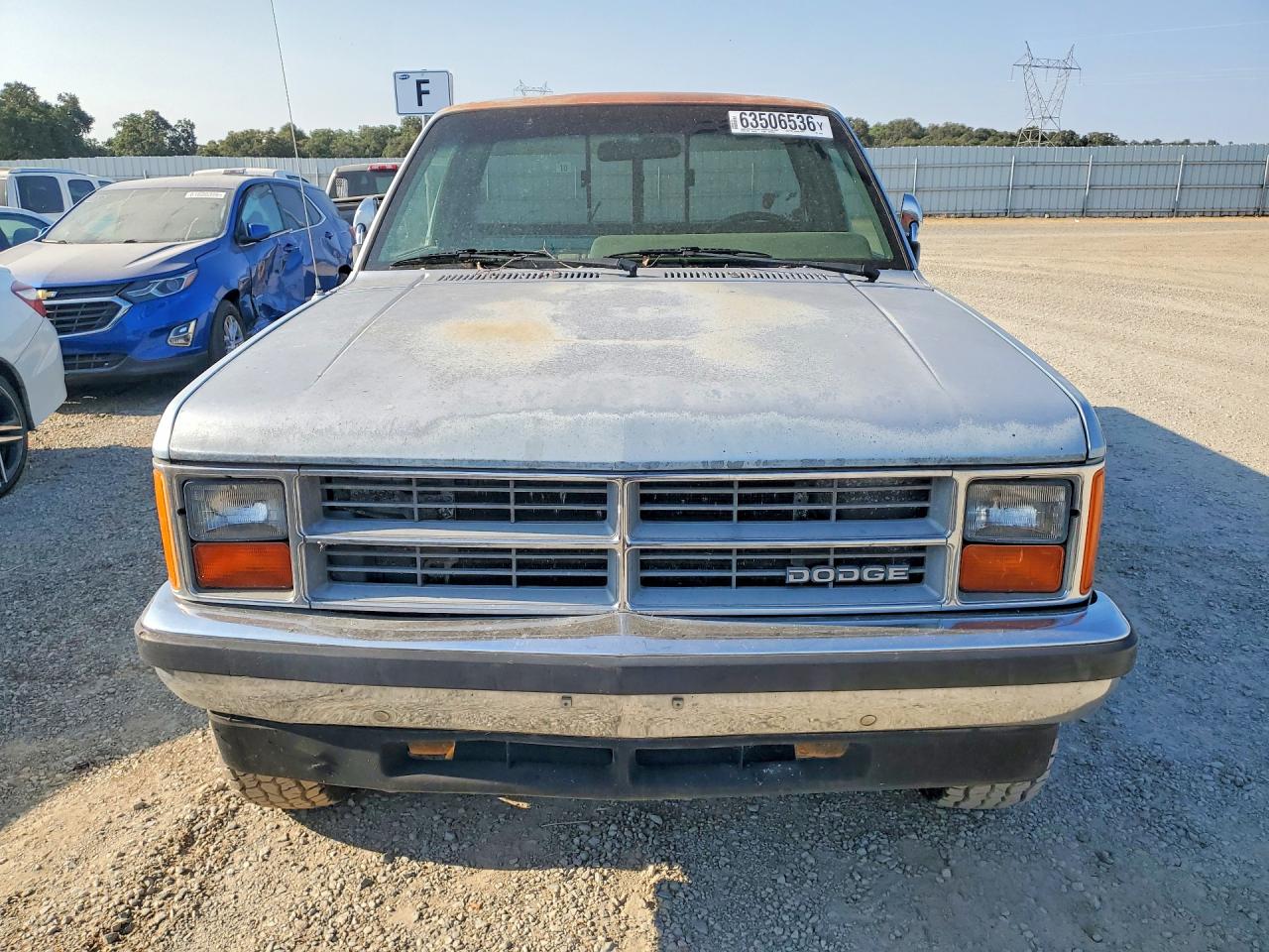 1987 Dodge Dakota Blue vin: 1B7GR14M6HS473750