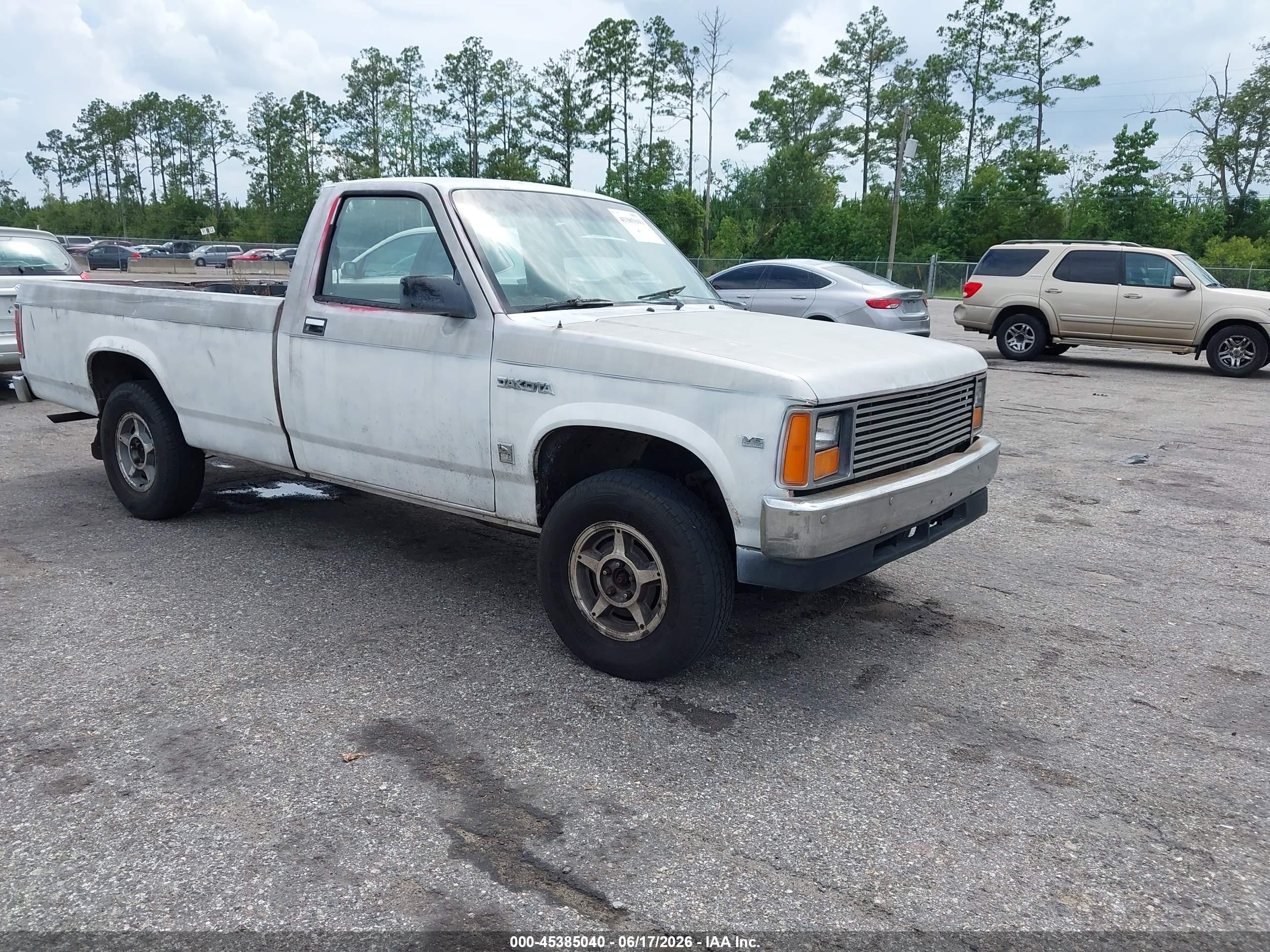 1988 Dodge Dakota   White vin: 1B7GR14X7JS678638