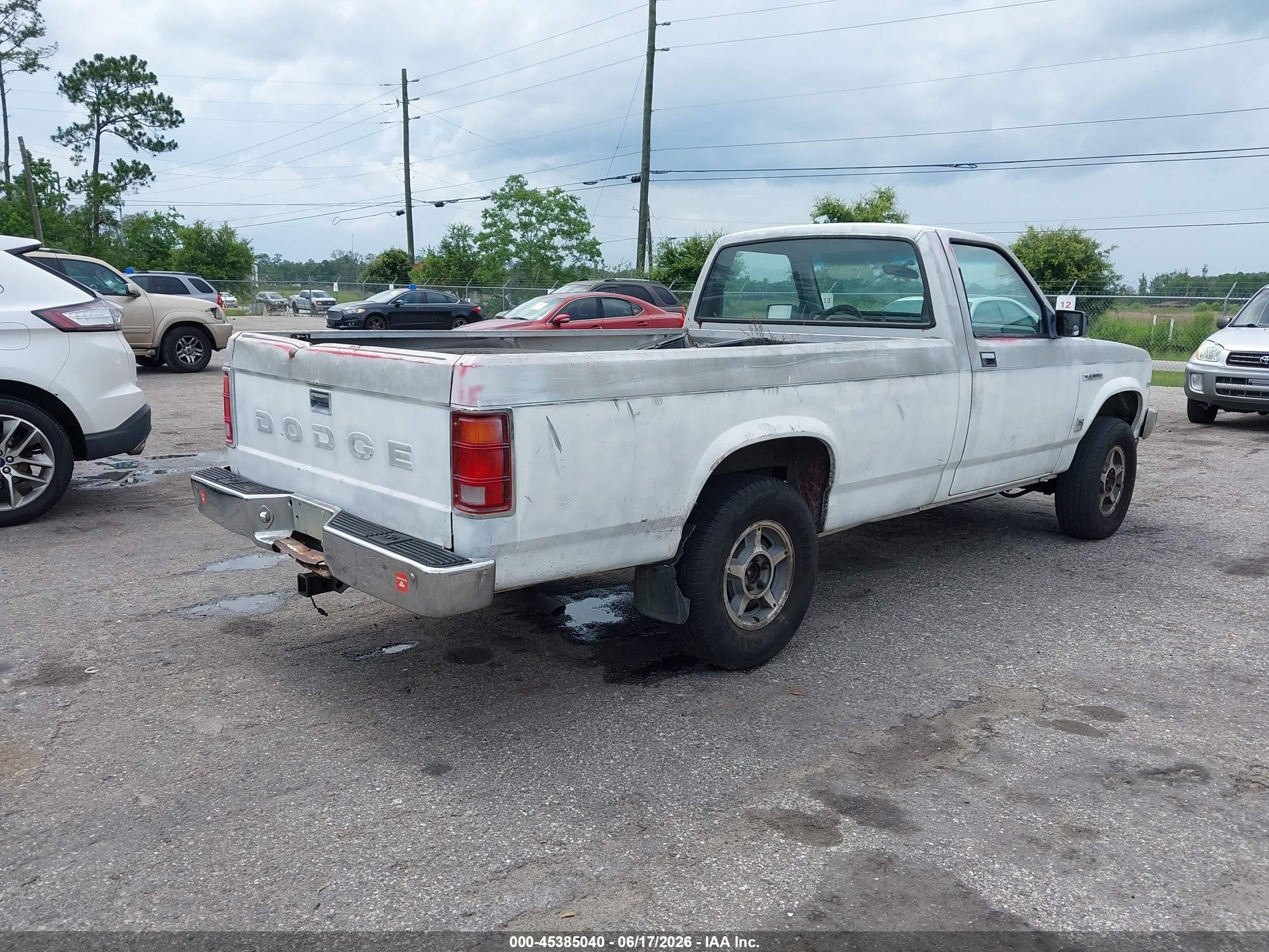1988 Dodge Dakota   White vin: 1B7GR14X7JS678638
