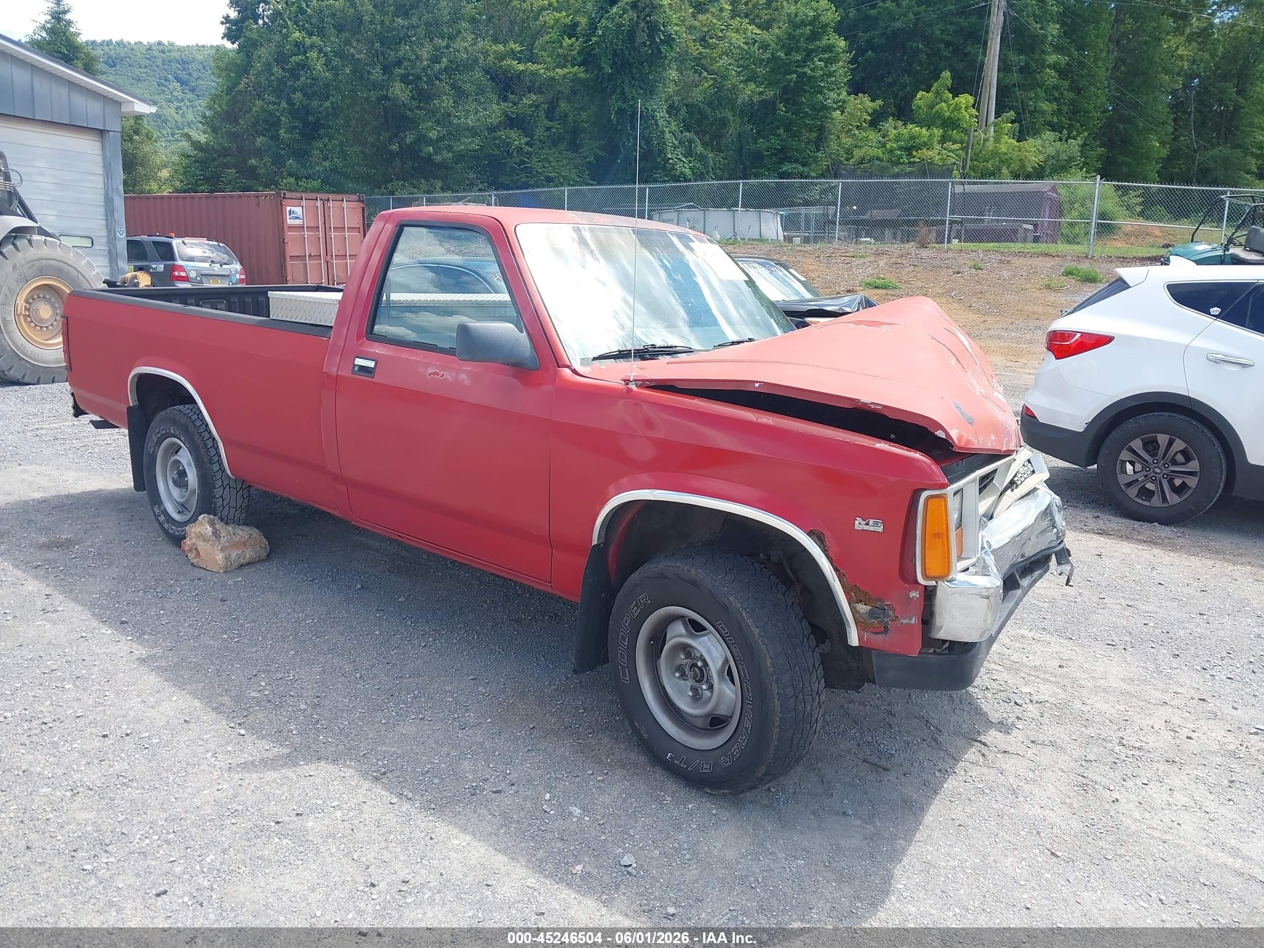 1988 Dodge Dakota   Красный vin: 1B7GR14X8JS608887