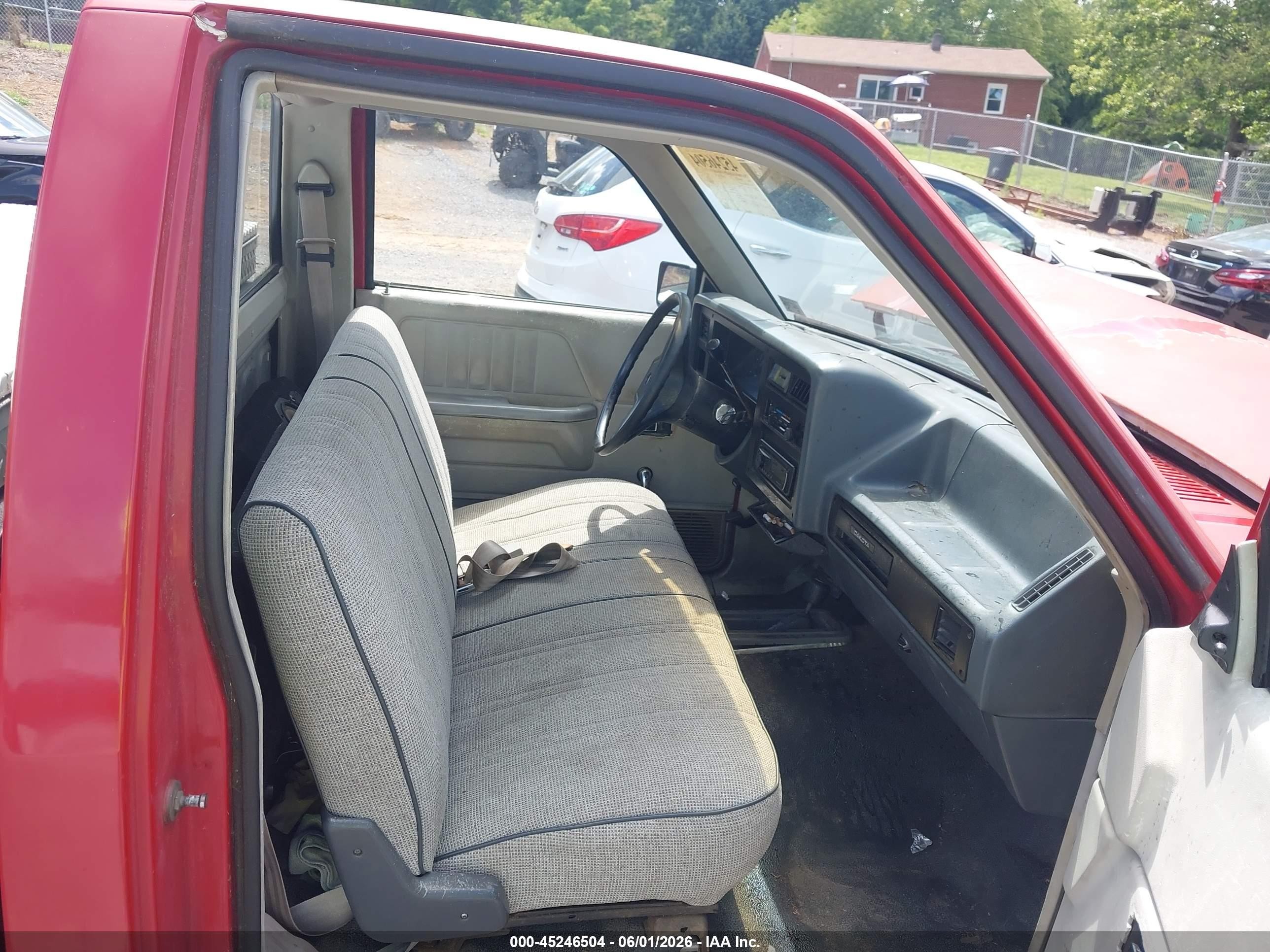 1988 Dodge Dakota   Red vin: 1B7GR14X8JS608887
