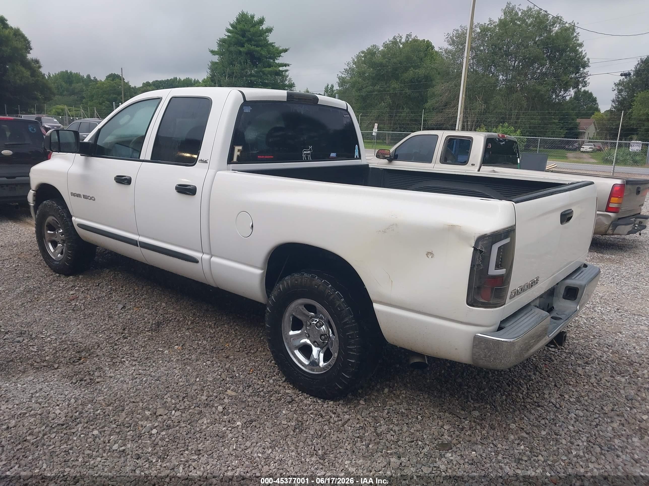 2002 Dodge Ram 1500 St White vin: 1B7HA18N32J111709