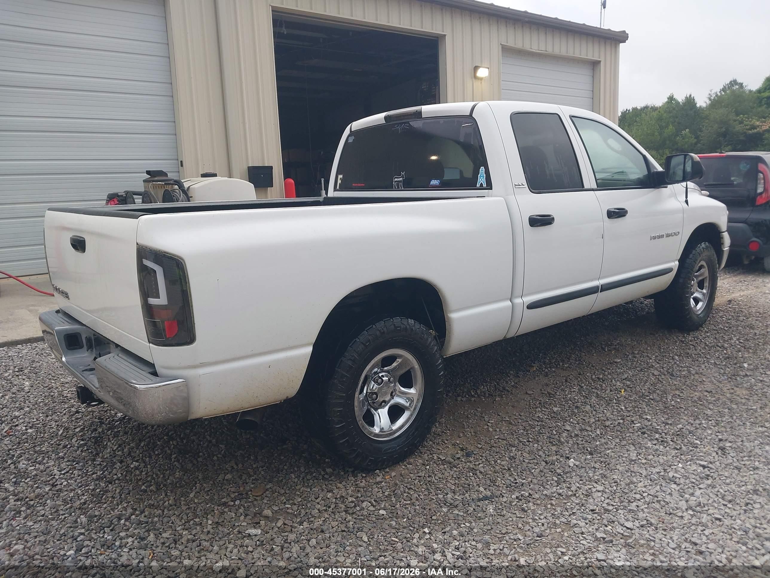2002 Dodge Ram 1500 St White vin: 1B7HA18N32J111709