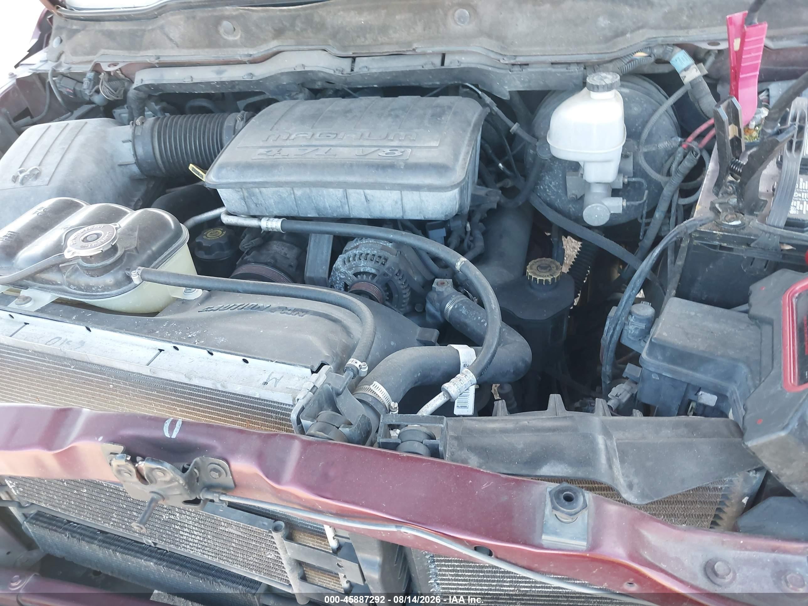 2002 Dodge Ram 1500 St Maroon vin: 1B7HA18N52J108066