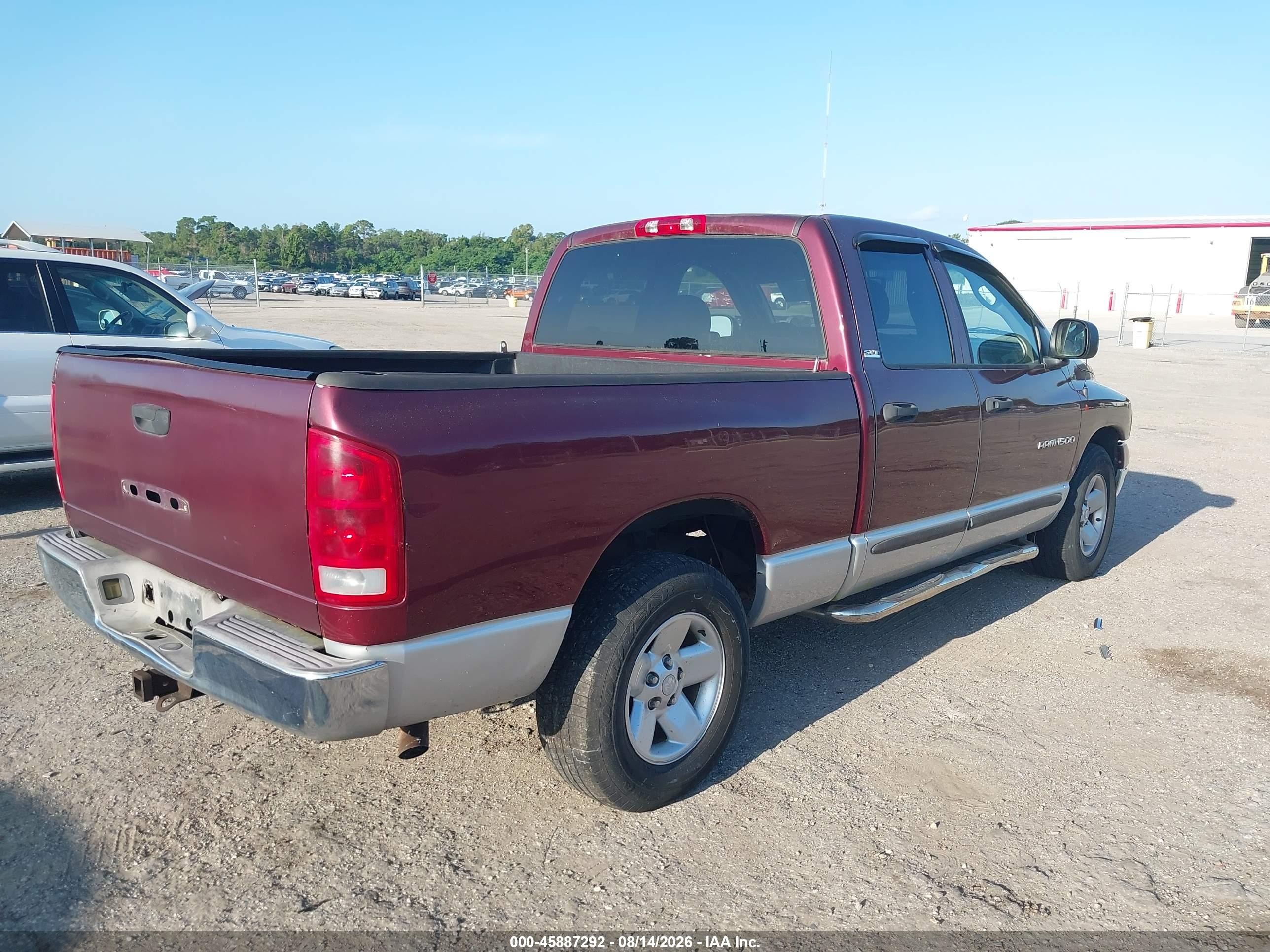 2002 Dodge Ram 1500 St Maroon vin: 1B7HA18N52J108066