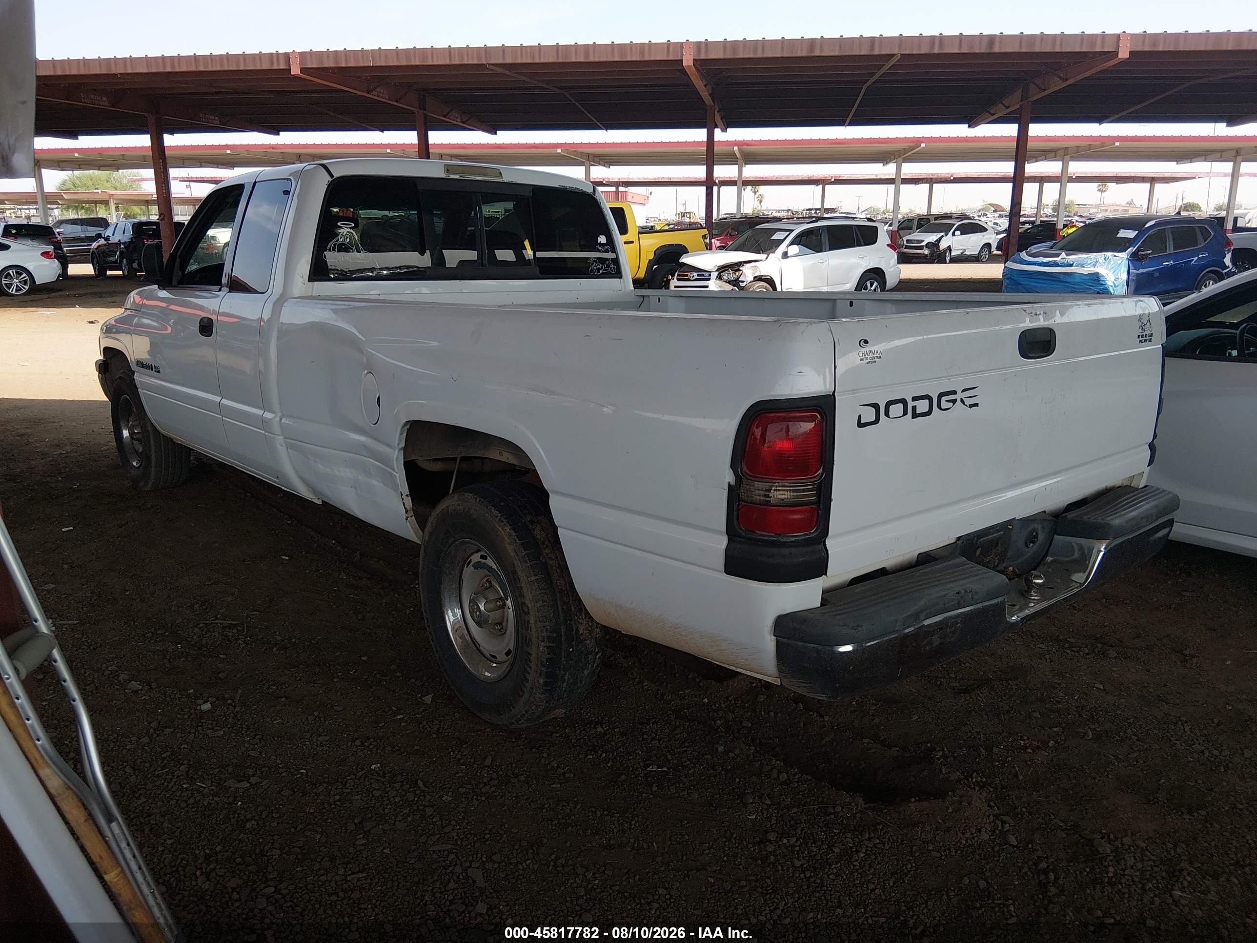 1998 Dodge Ram 1500 St White vin: 1B7HC13Y0WJ179788