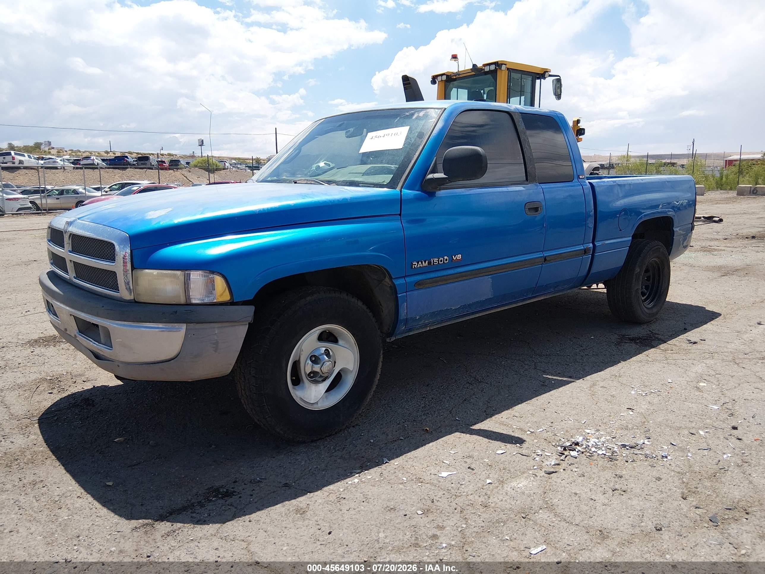 2000 Dodge Ram 1500 St Blue vin: 1B7HC13Y0YJ133638