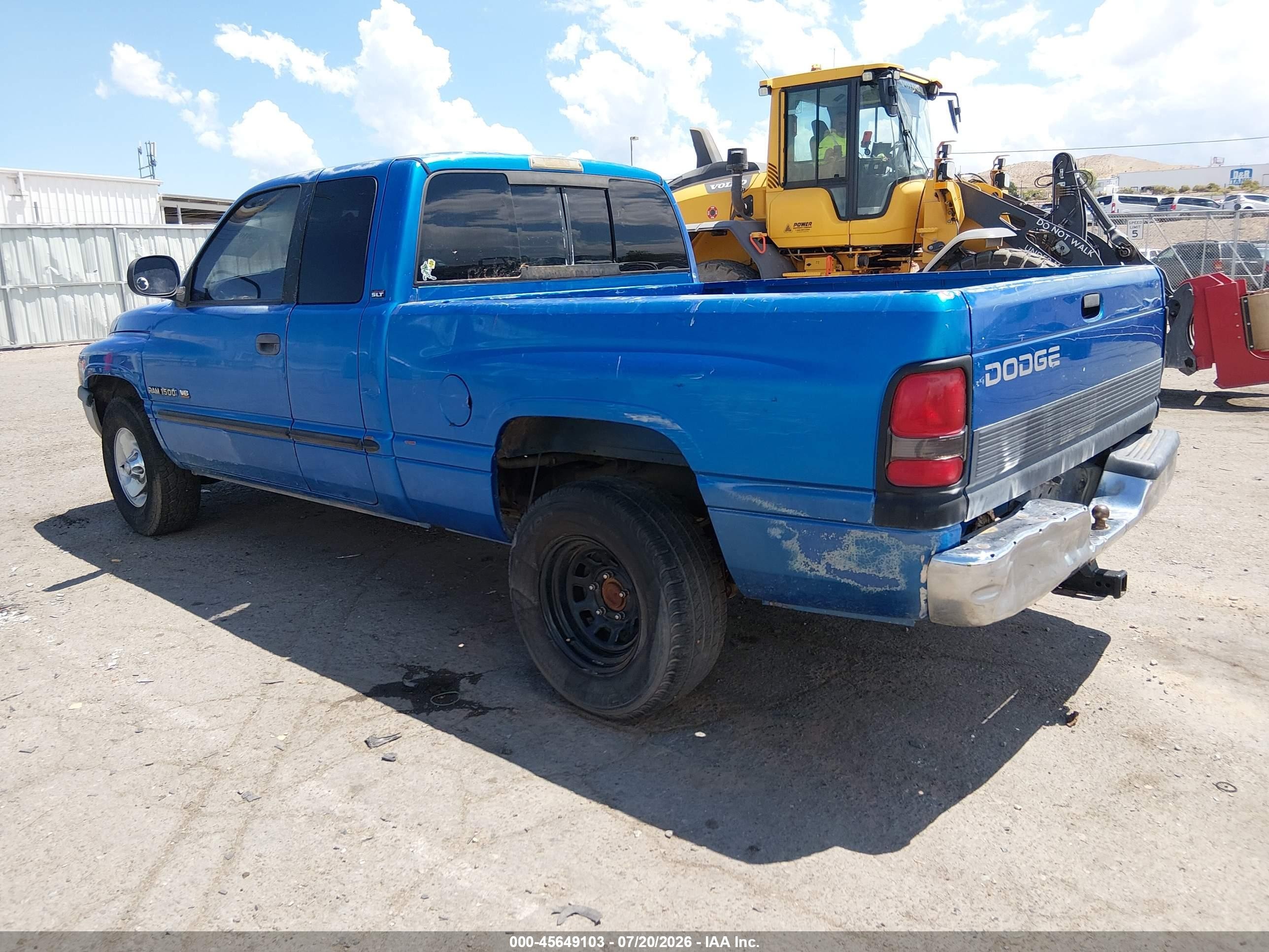 2000 Dodge Ram 1500 St Blue vin: 1B7HC13Y0YJ133638