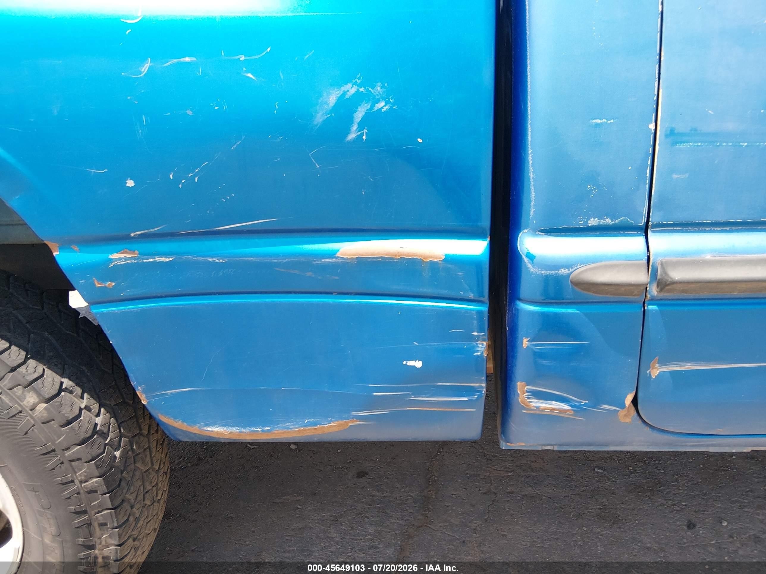2000 Dodge Ram 1500 St Blue vin: 1B7HC13Y0YJ133638