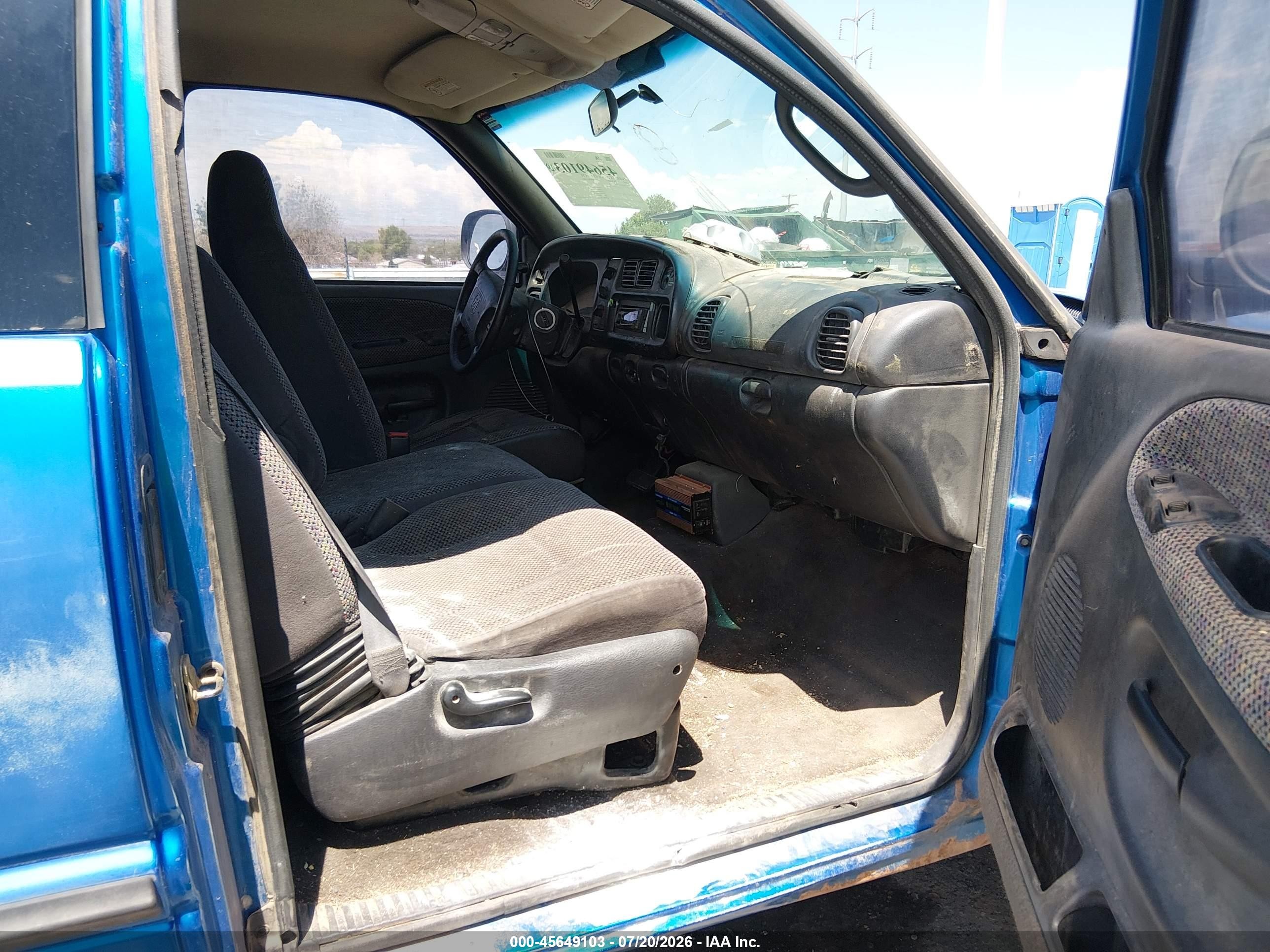2000 Dodge Ram 1500 St Blue vin: 1B7HC13Y0YJ133638
