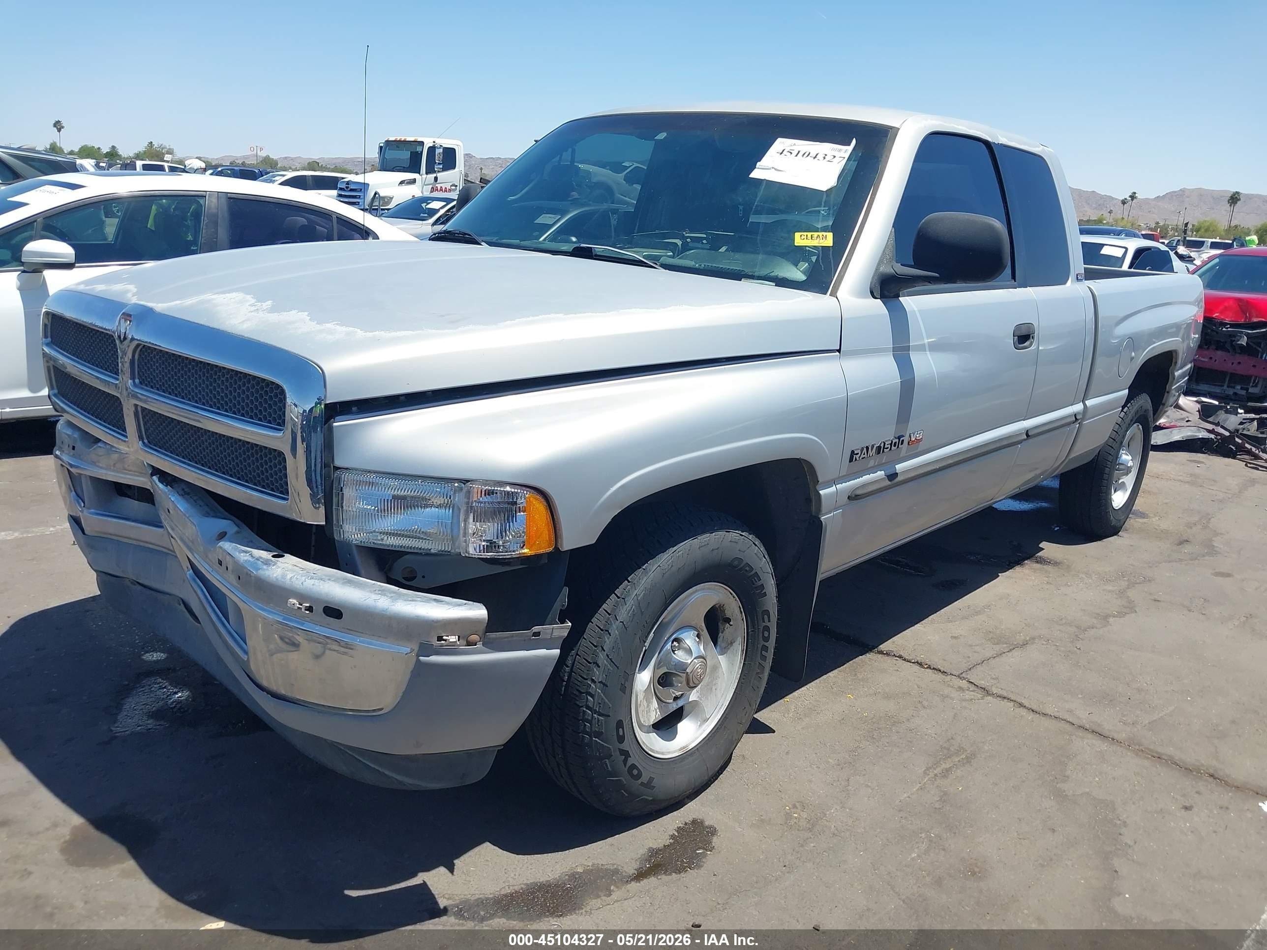 2001 Dodge Ram 1500 St Серебряный vin: 1B7HC13Y11J229347