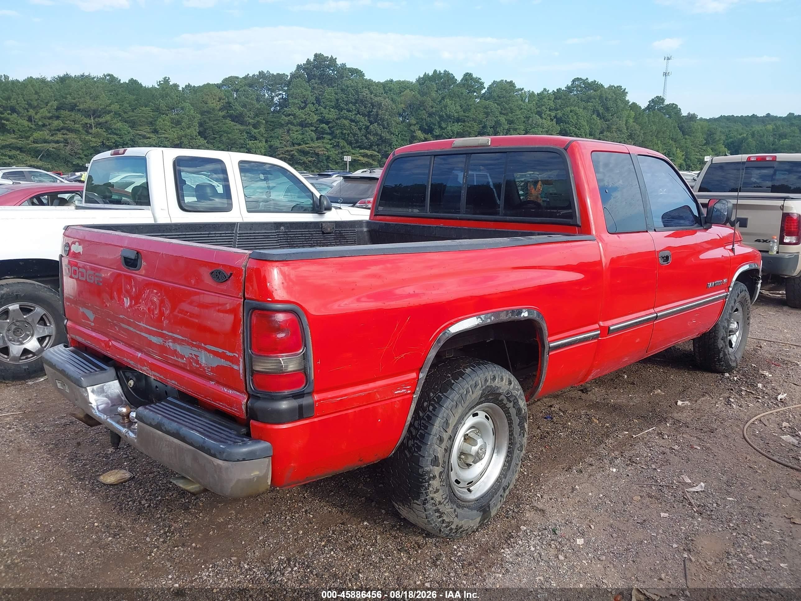 1997 Dodge Ram 1500 St Red vin: 1B7HC13Y1VJ531890