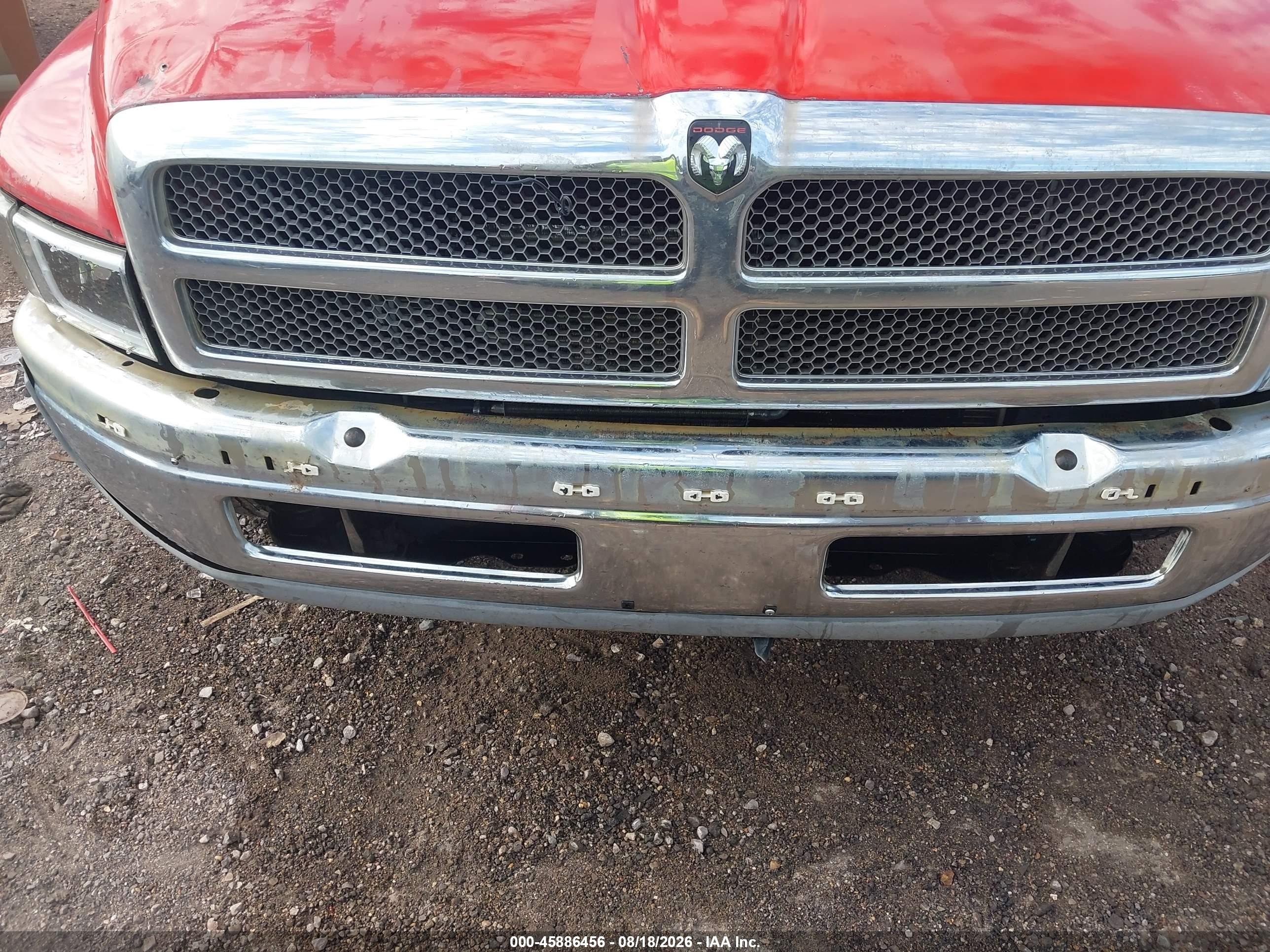 1997 Dodge Ram 1500 St Red vin: 1B7HC13Y1VJ531890