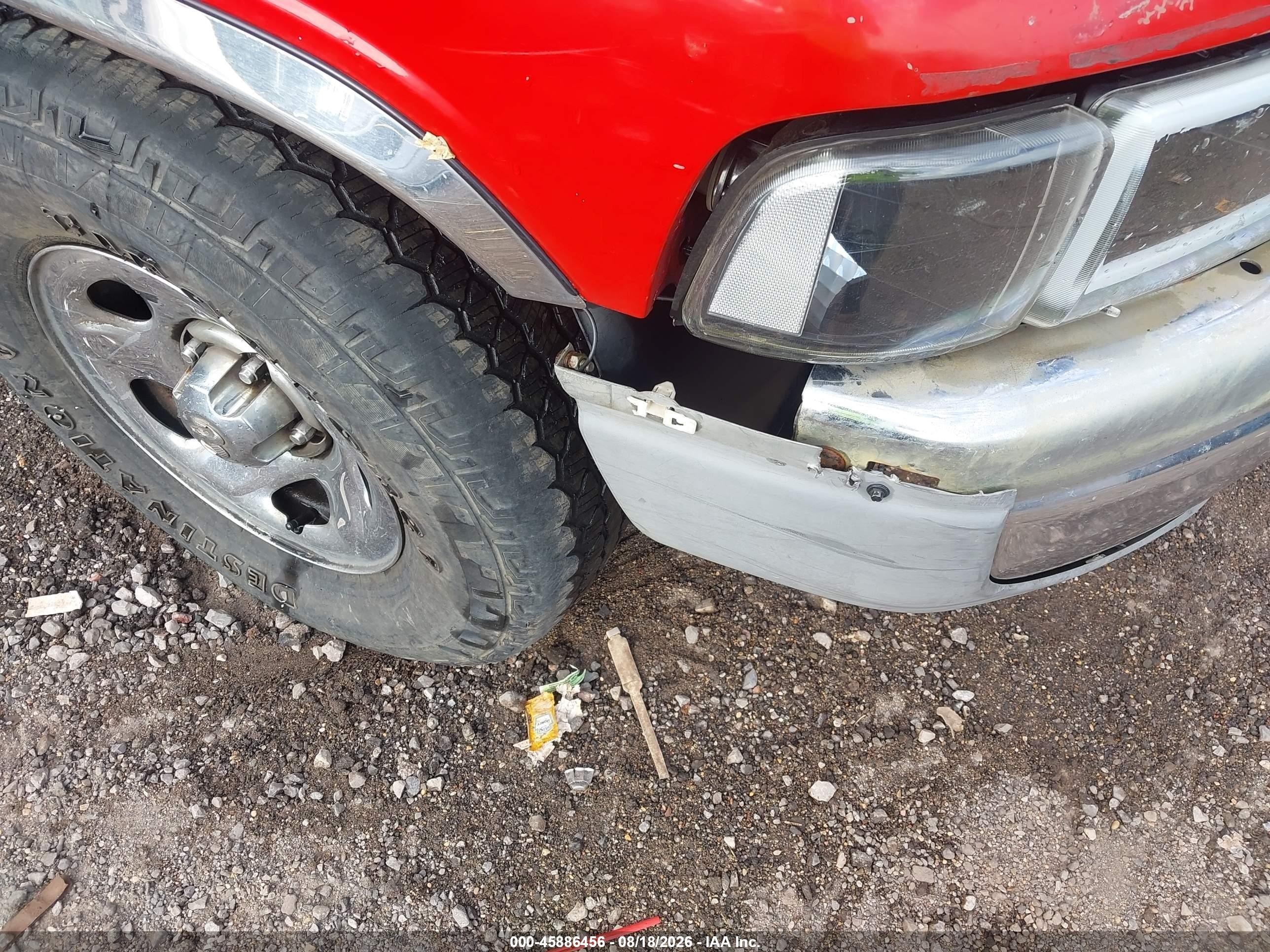 1997 Dodge Ram 1500 St Red vin: 1B7HC13Y1VJ531890