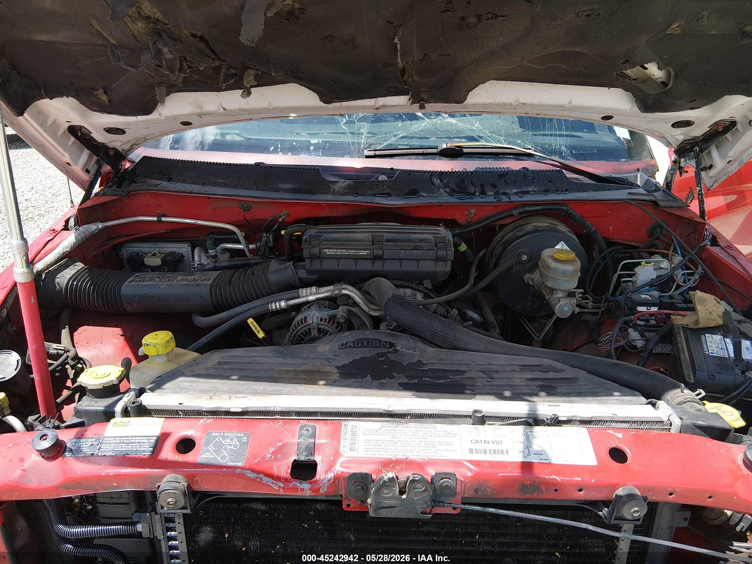2001 Dodge Ram 1500 St Red vin: 1B7HC13Y21J242768