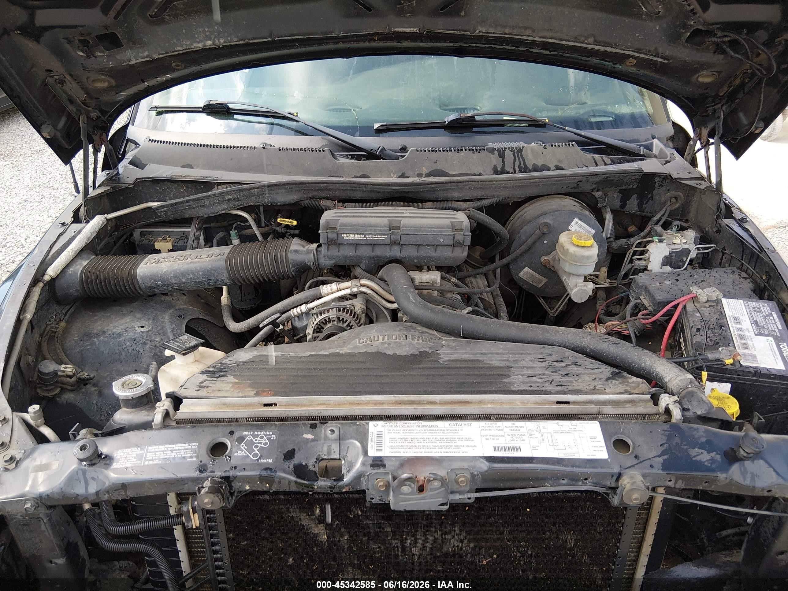 1998 Dodge Ram 1500 St Черный vin: 1B7HC13Y3WJ234279