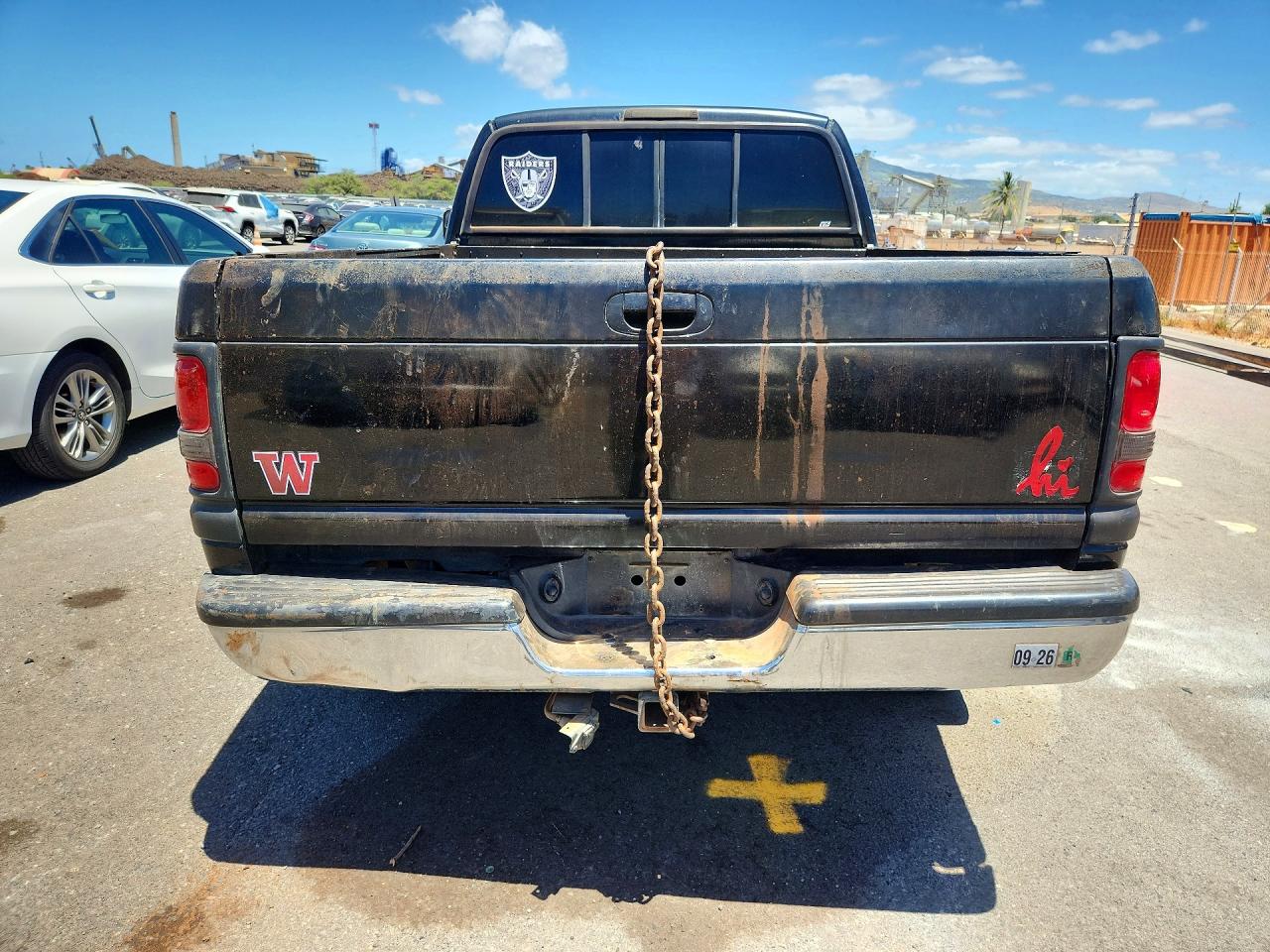 1997 Dodge Ram 1500 Black vin: 1B7HC13Y4VJ616710
