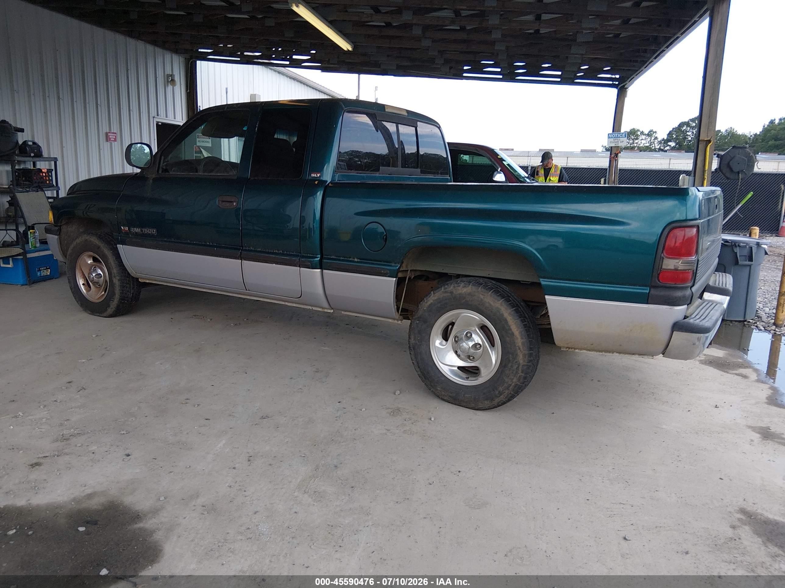 1998 Dodge Ram 1500 St Green vin: 1B7HC13Y4WJ104916