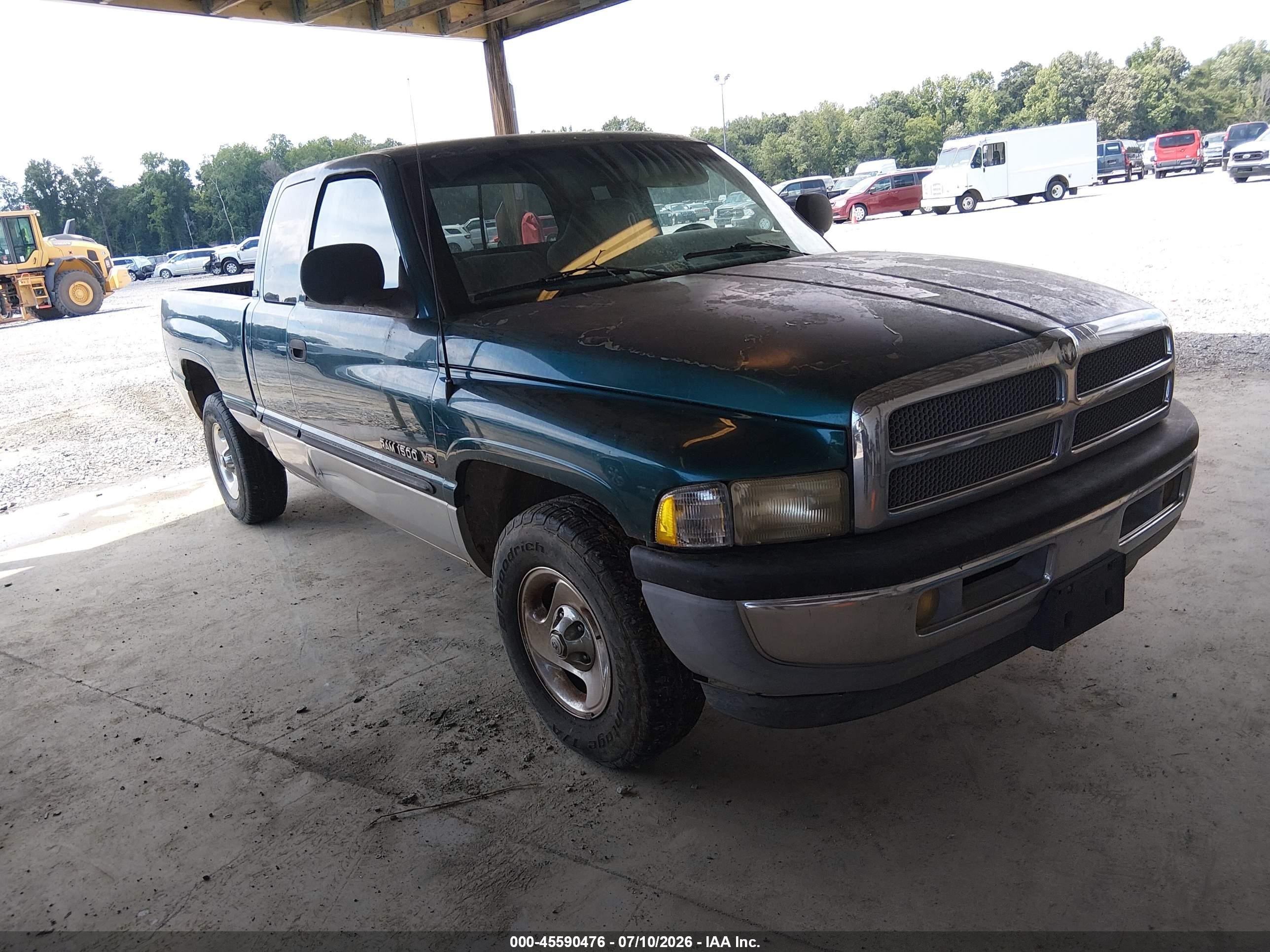 1998 Dodge Ram 1500 St Green vin: 1B7HC13Y4WJ104916