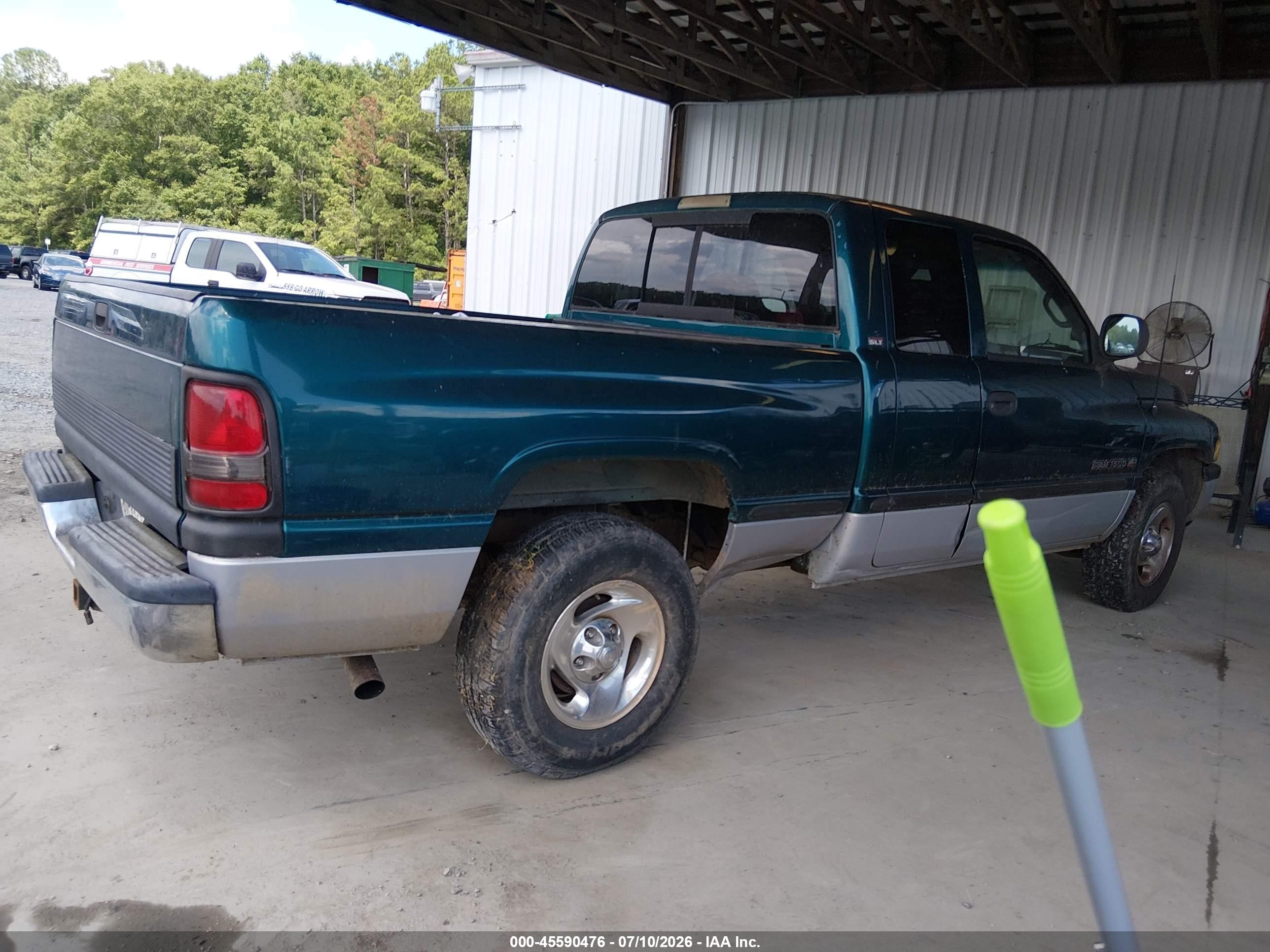 1998 Dodge Ram 1500 St Green vin: 1B7HC13Y4WJ104916
