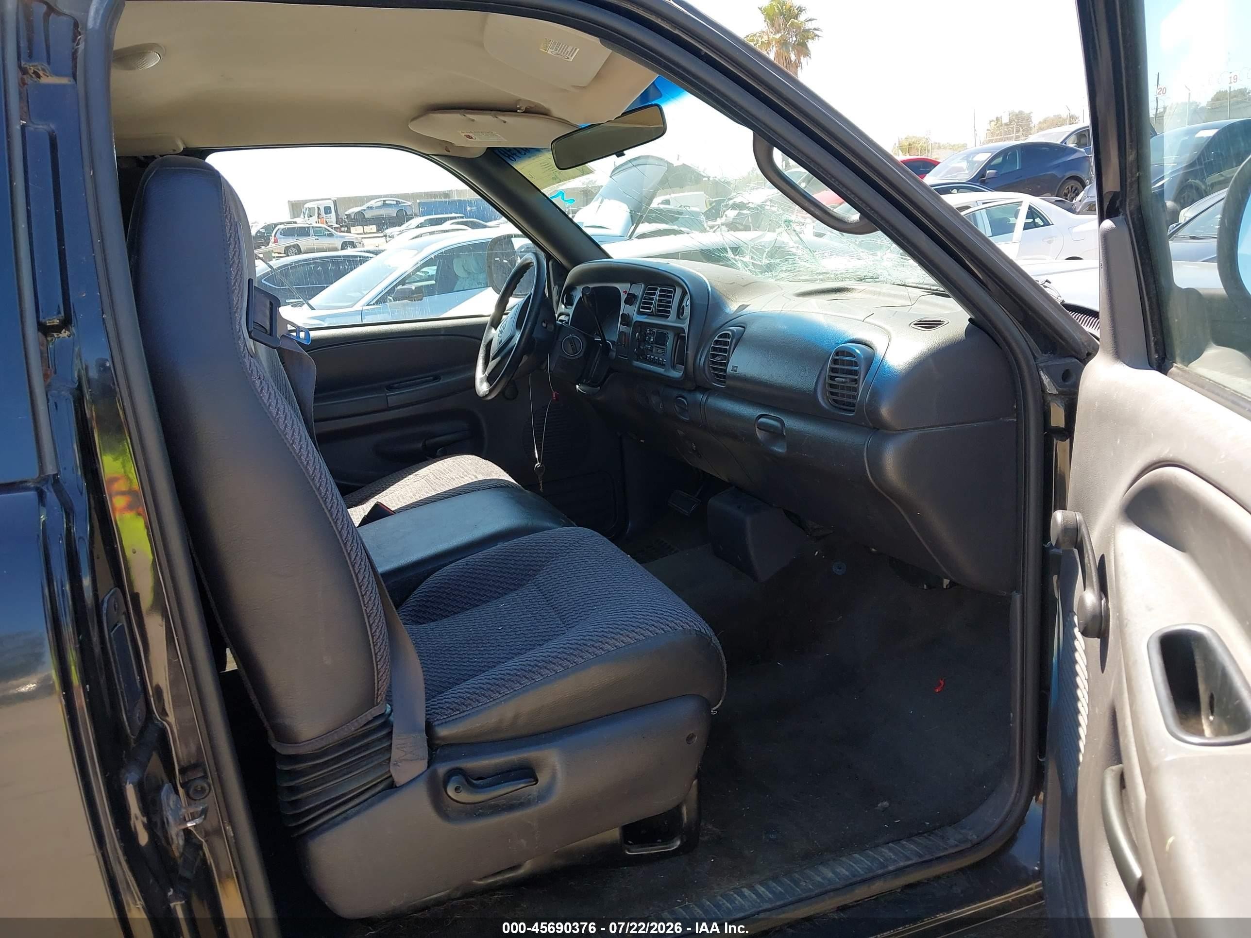 2001 Dodge Ram 1500 St Black vin: 1B7HC13Y61J616072