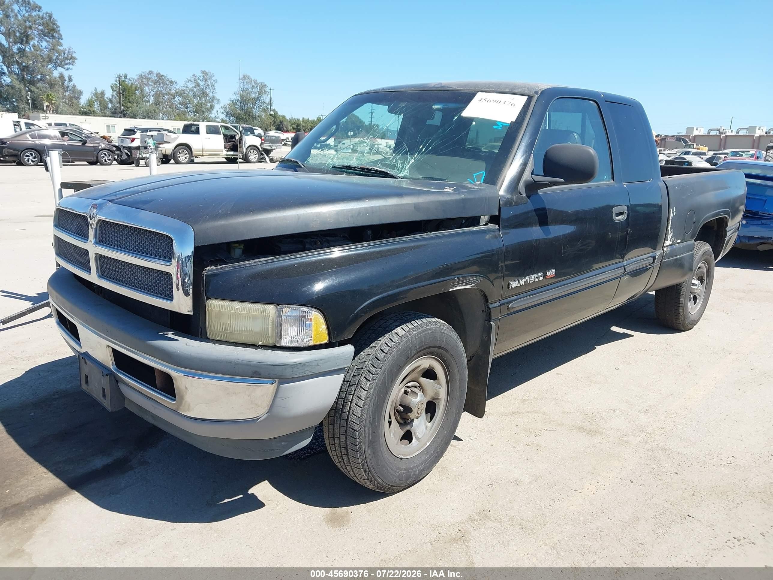 2001 Dodge Ram 1500 St Black vin: 1B7HC13Y61J616072